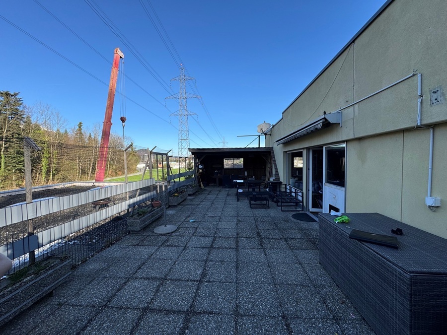 Dachterrasse mit Pergola
