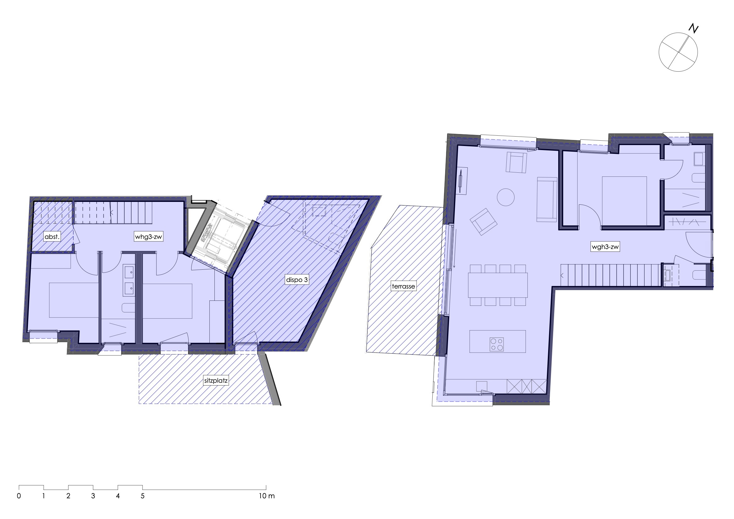 Floor plan maisonette flat no. 3 Floor plan maisonette flat no. 3
