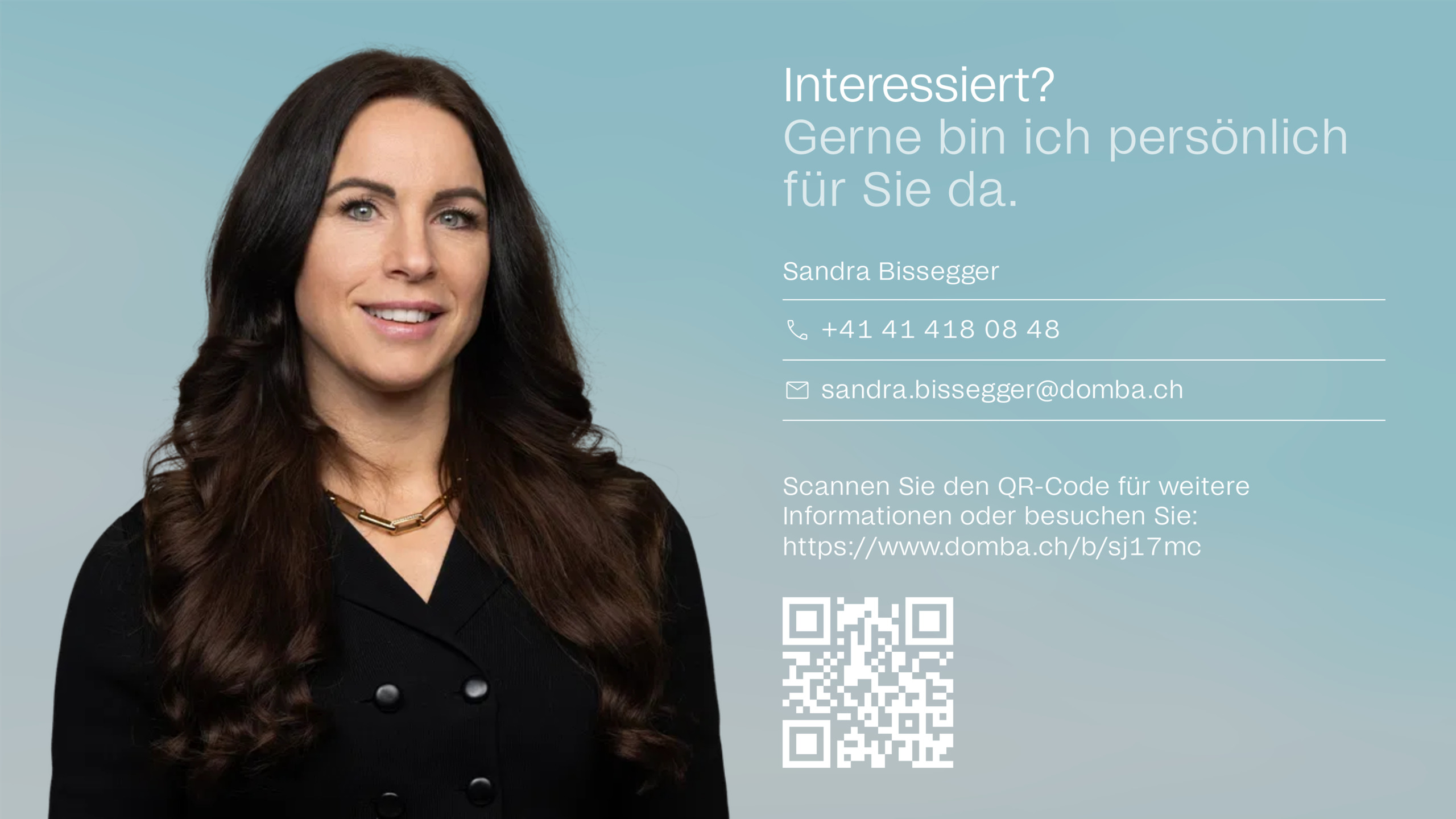 Gerne bin ich persönlich für Sie da.