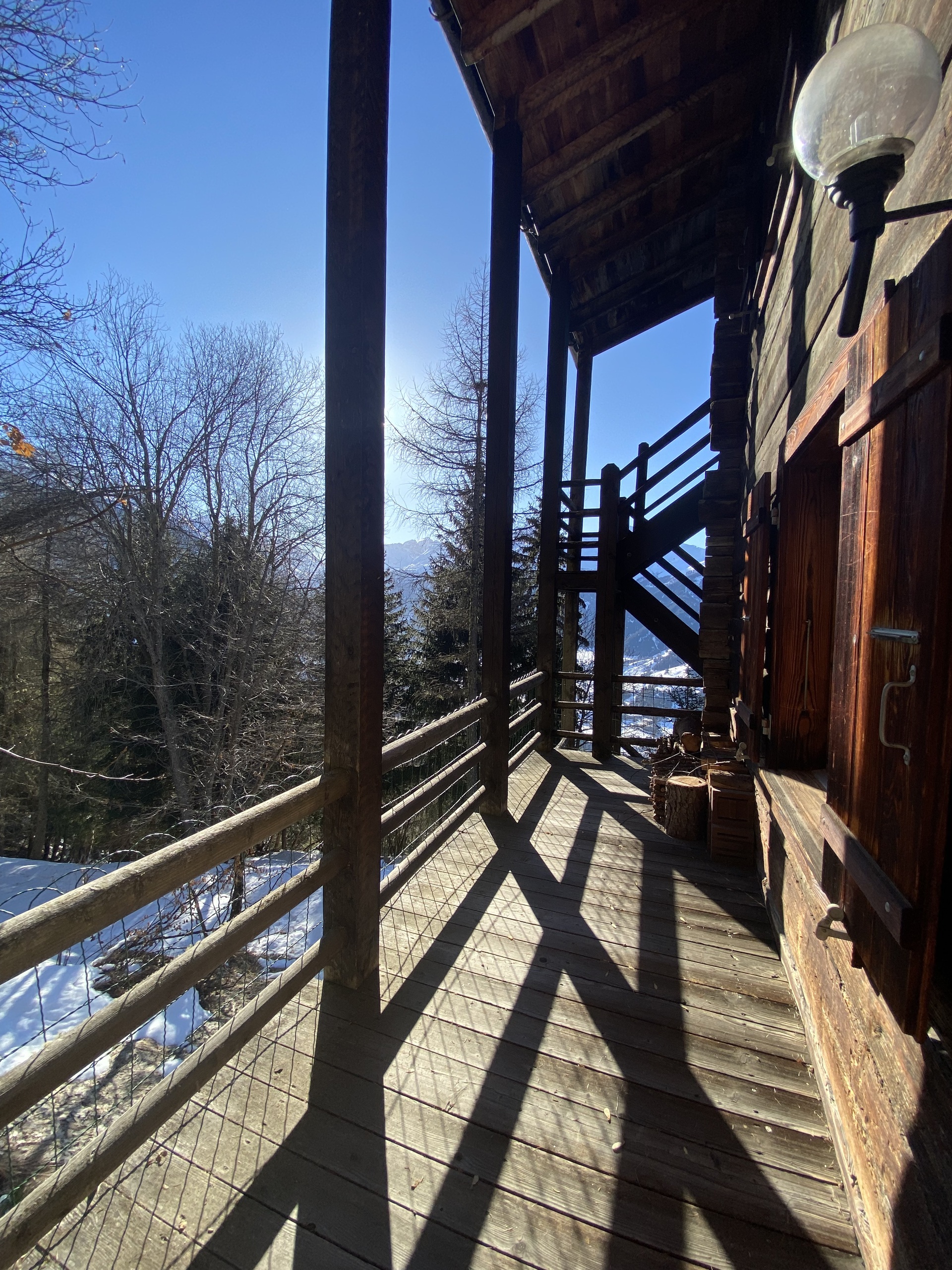 Vue balcon entrée Vue balcon entrée