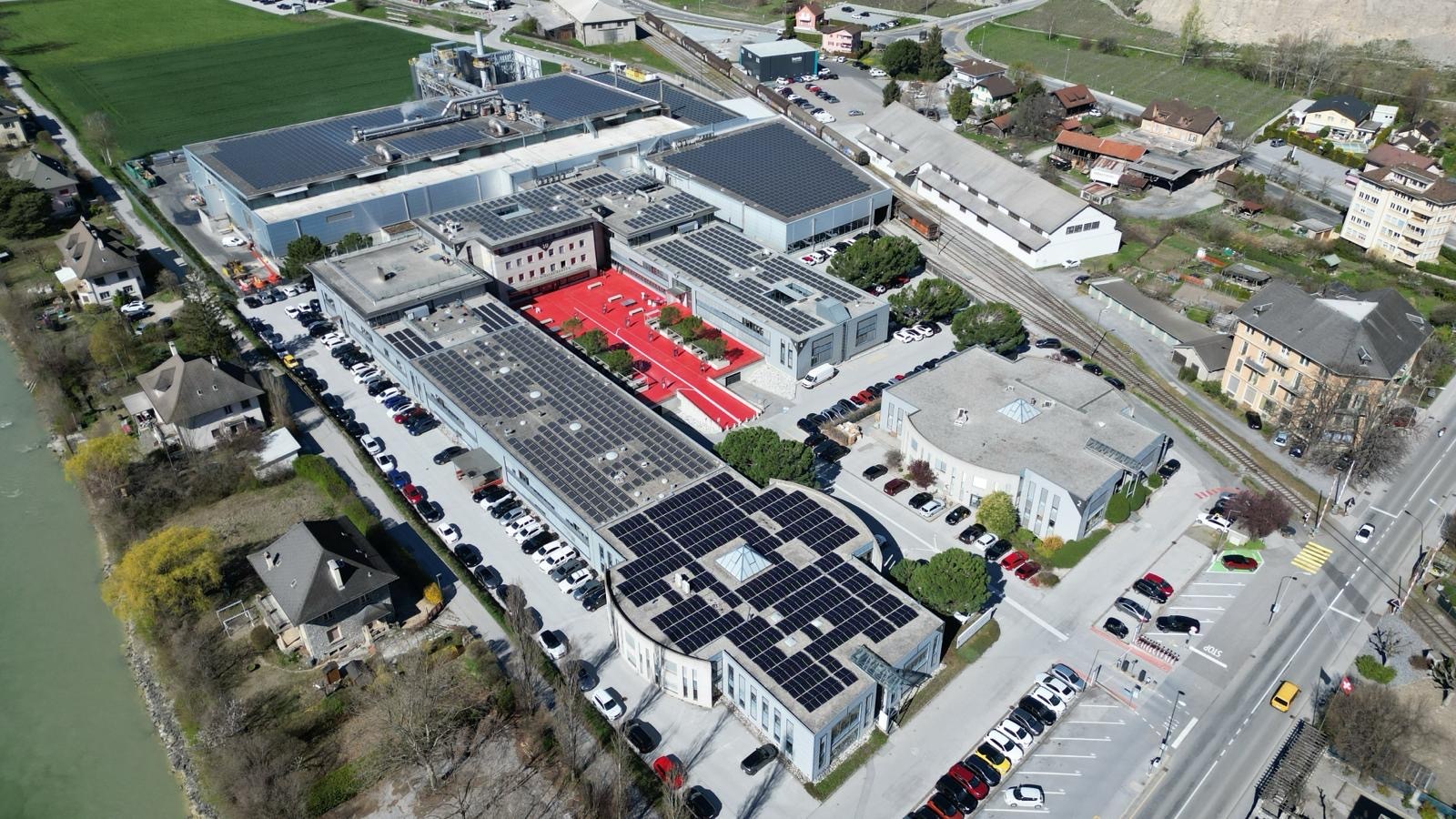 Techno-pôle Sierre - Drohnenansicht Techno-pôle Sierre - Drohnenansicht