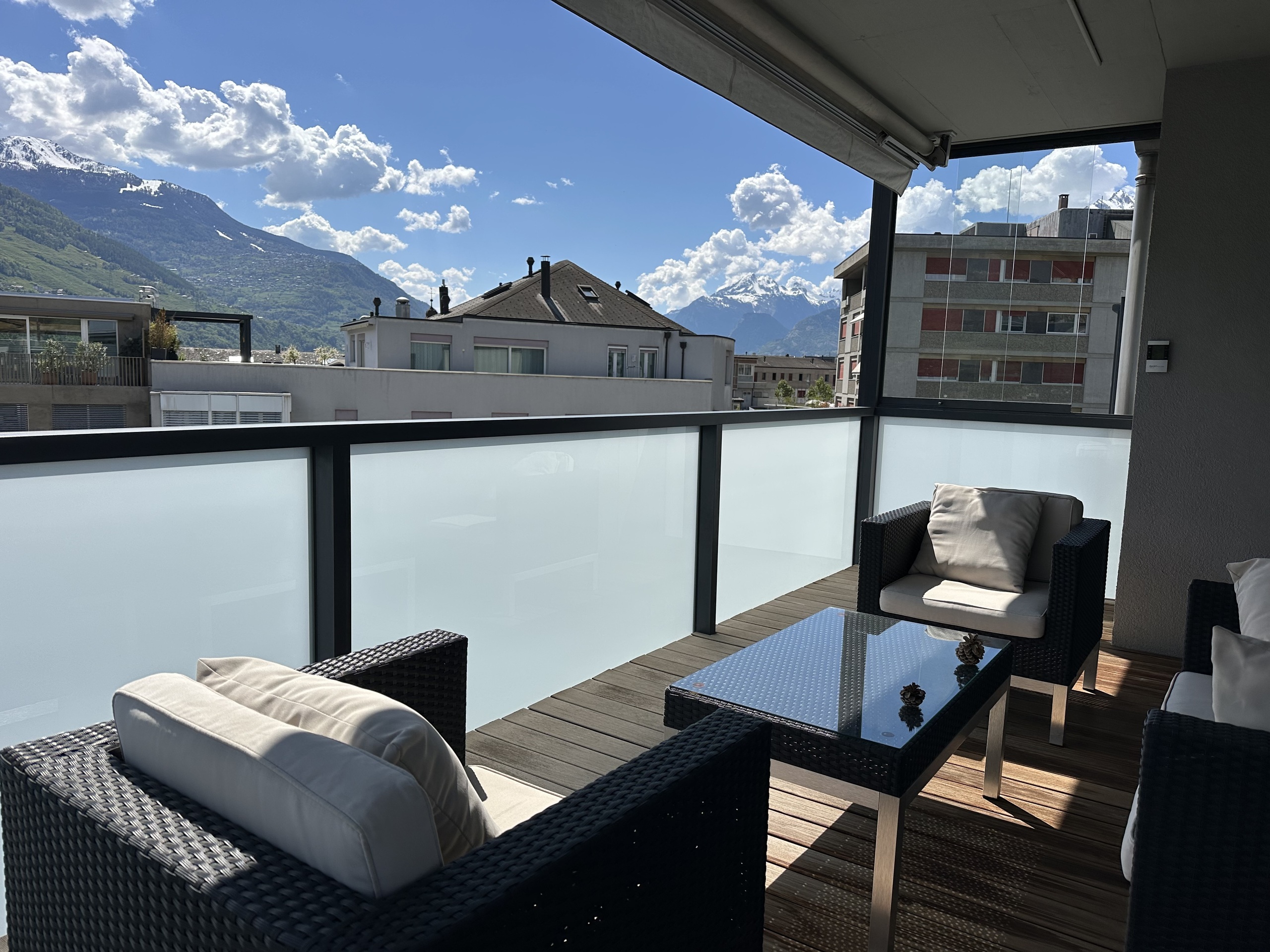 Terrasse avec belle vue