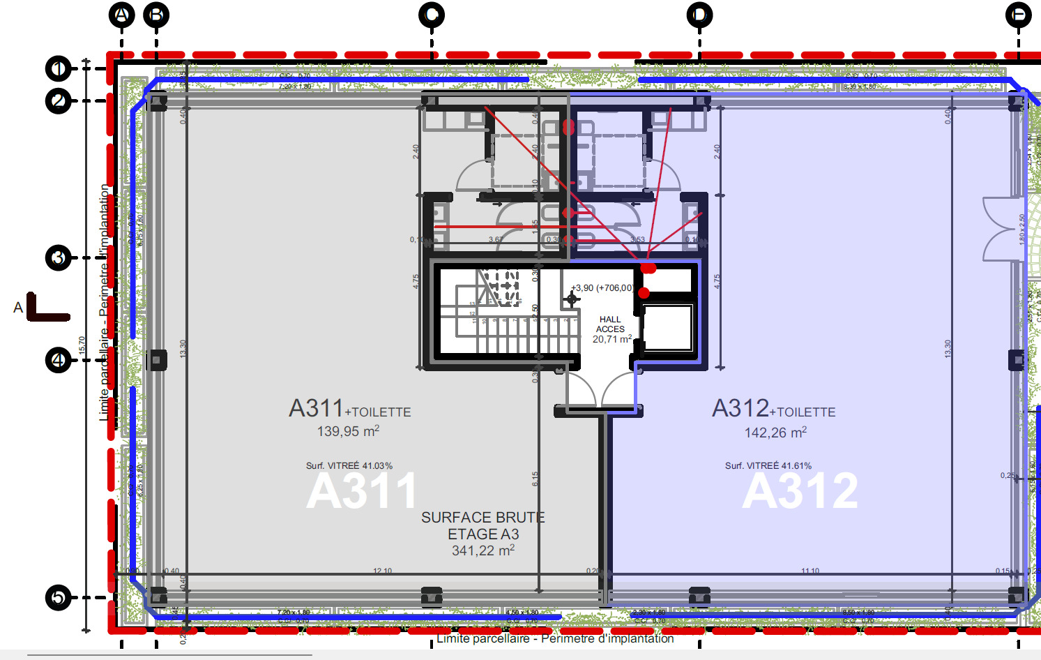 Immosol | Le Mont | Surfaces bureaux Immosol | Le Mont | Surfaces bureaux