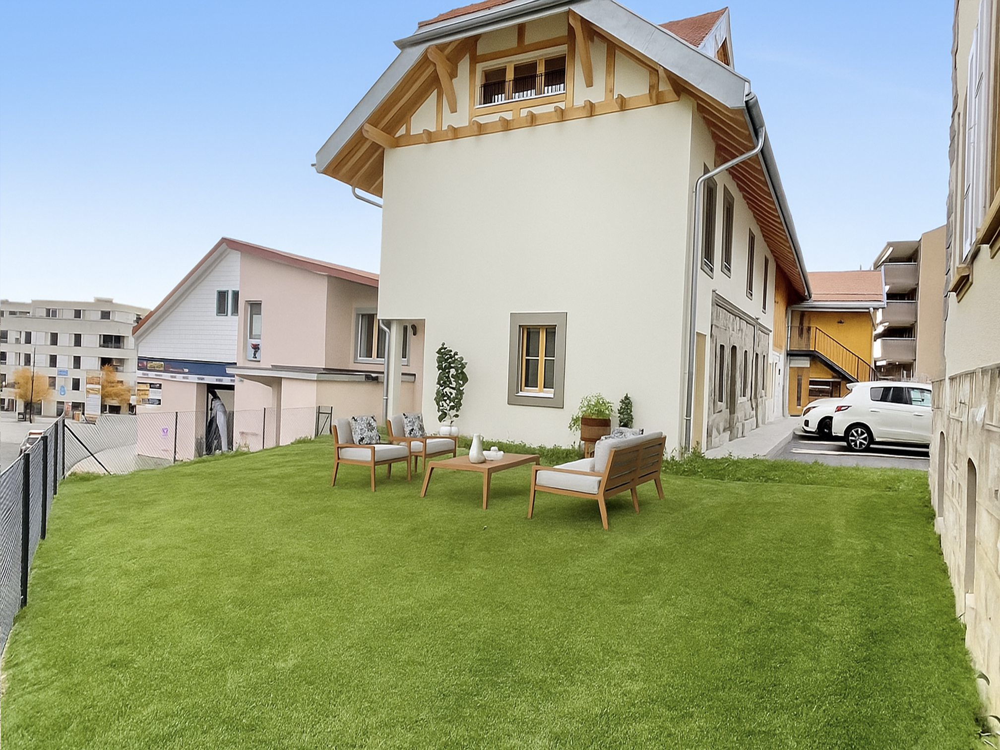 Terrasse / jardin privatif (simulation d'ameublement) Terrasse / jardin privatif (simulation d'ameublement)