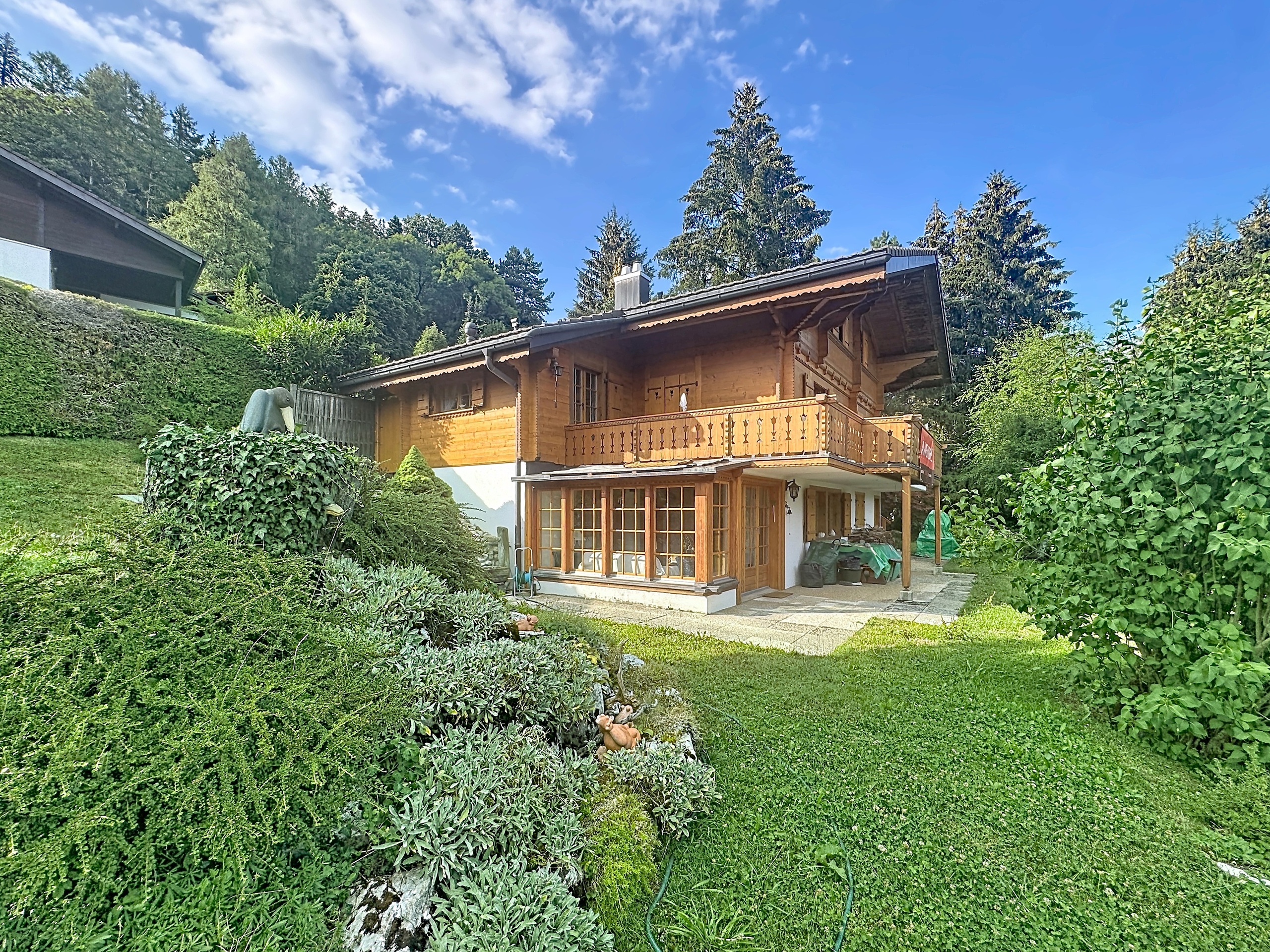 Chalet et son jardin