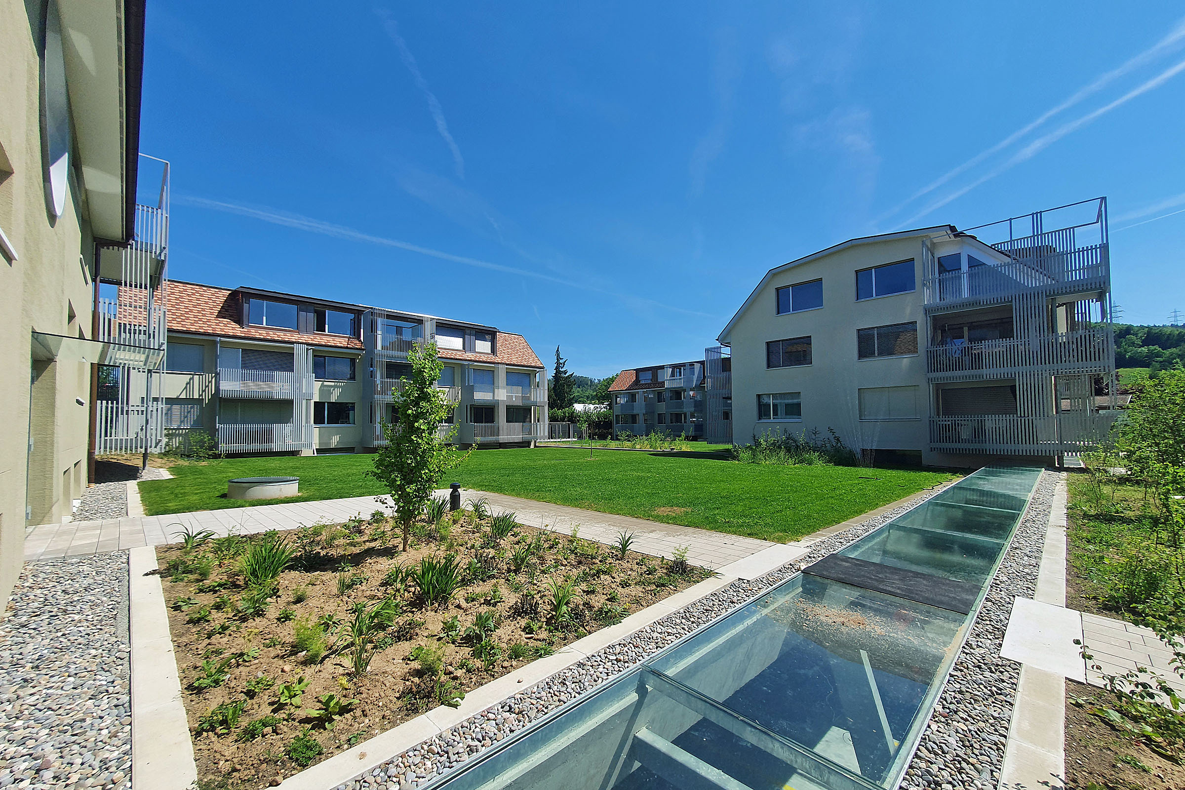 Moderne lichtdurchflutete Architektur