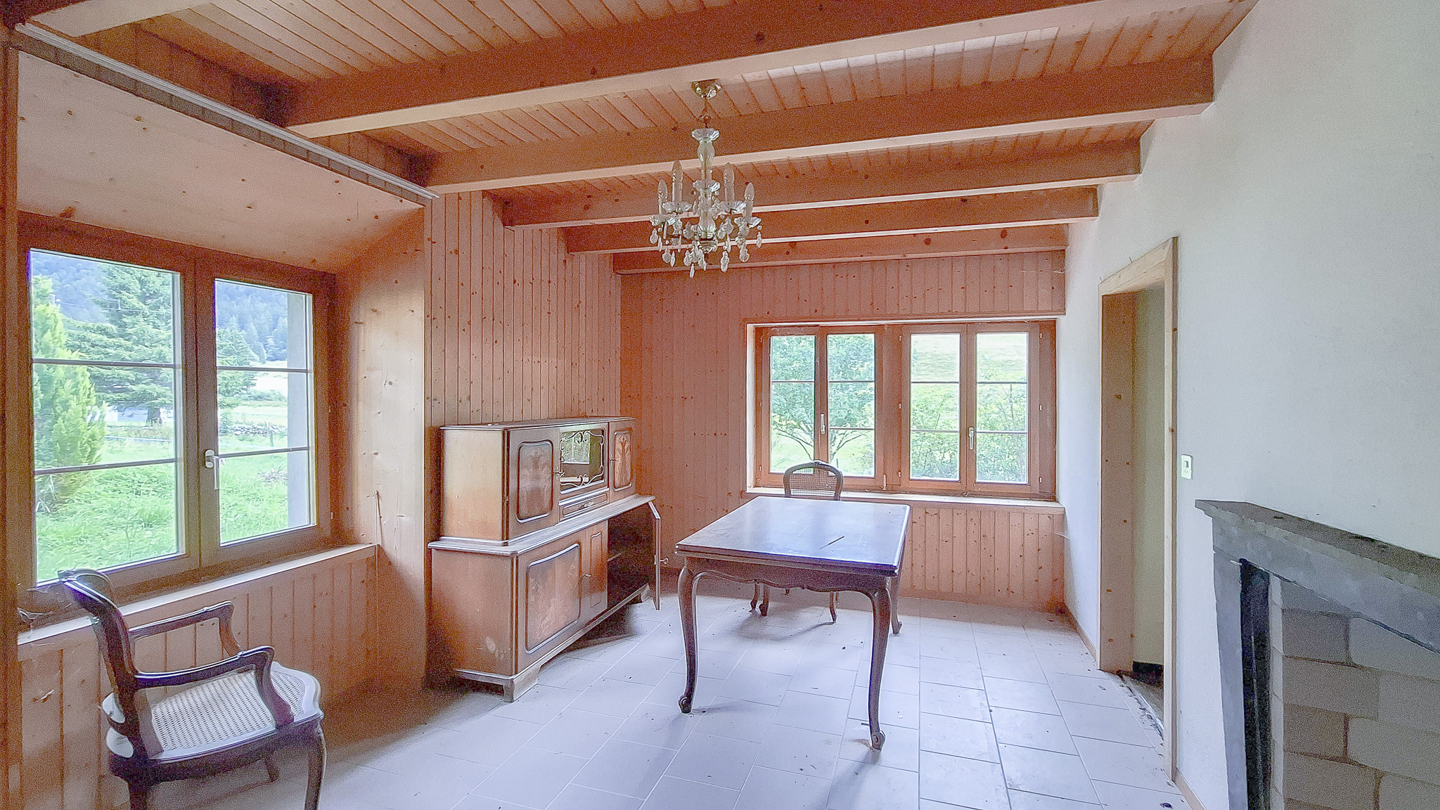 Chambre au rez inférieur