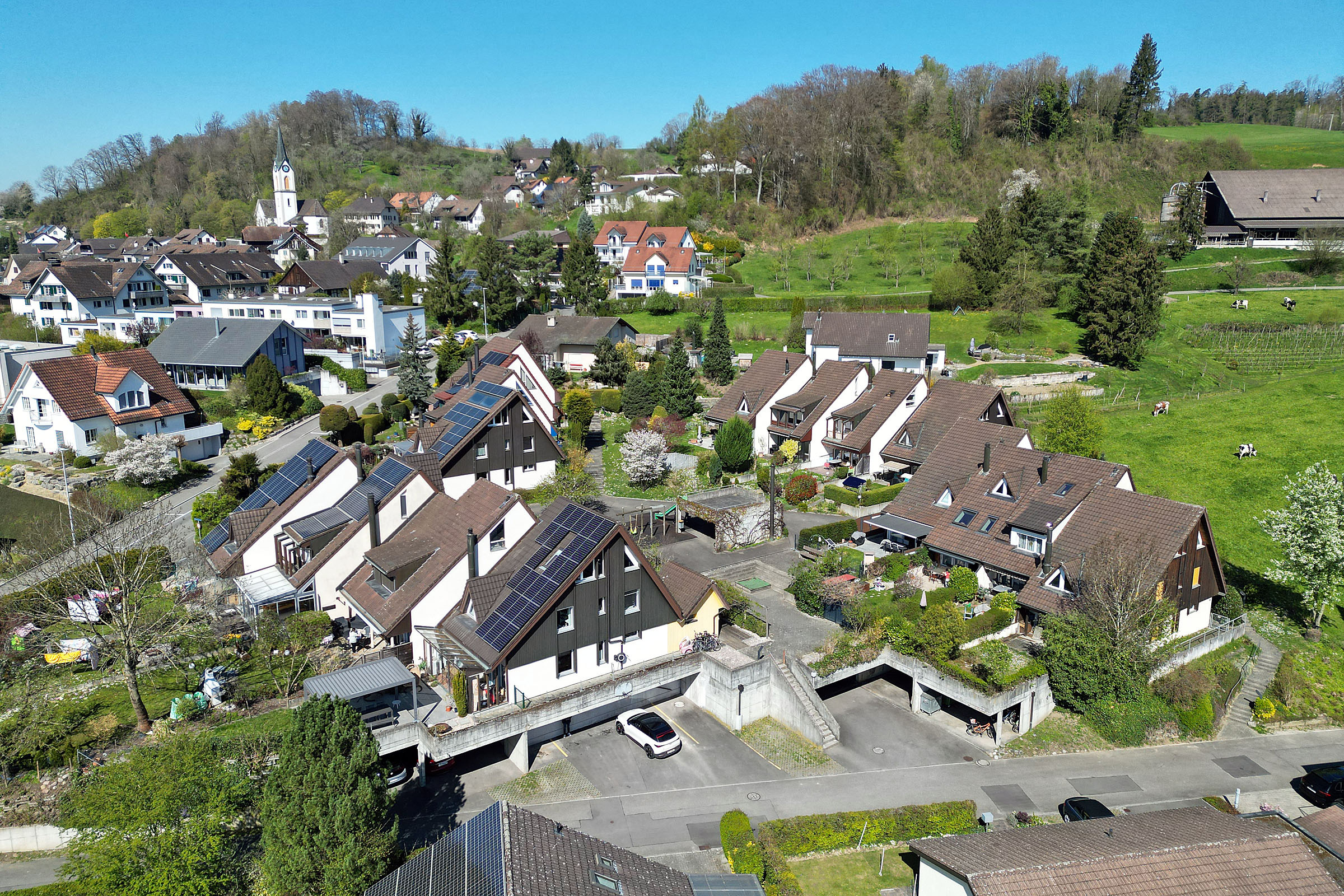 Wohnüberbauung mit gemeinsamer Einstellgarage