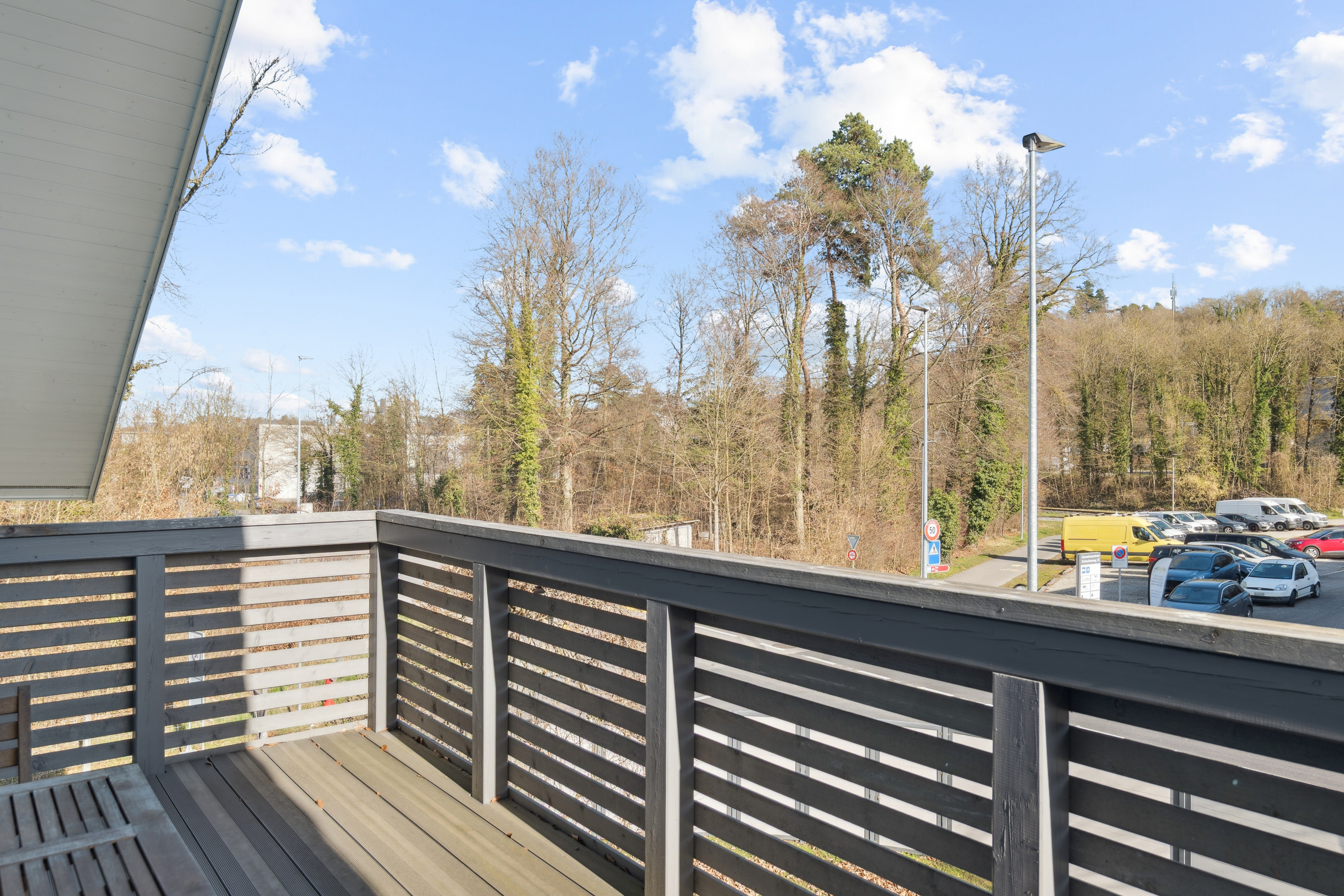 Balcony on the upper floor