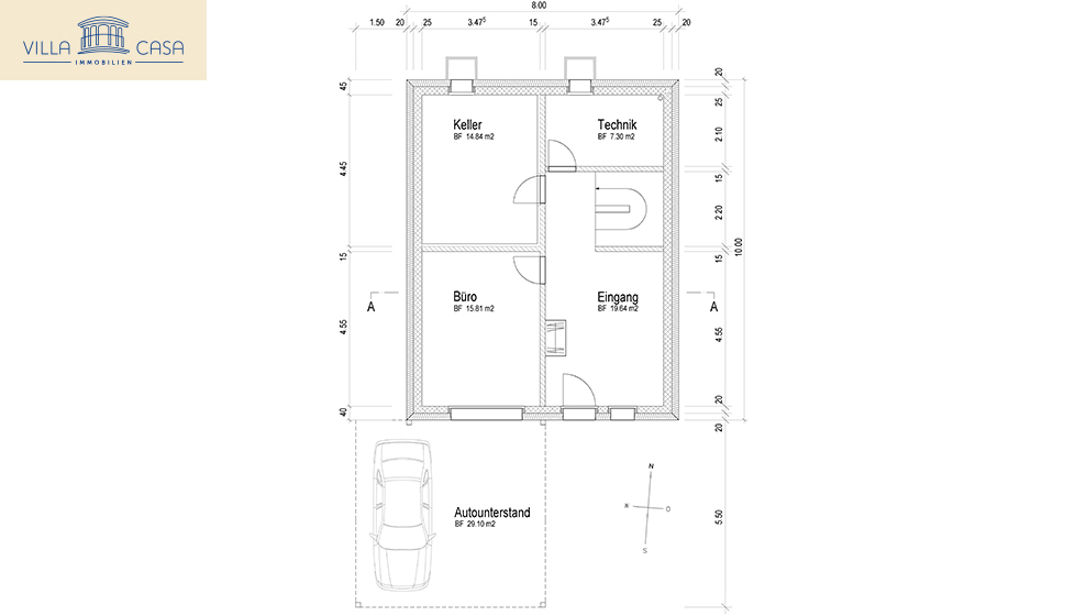 Grundriss Untergeschoss