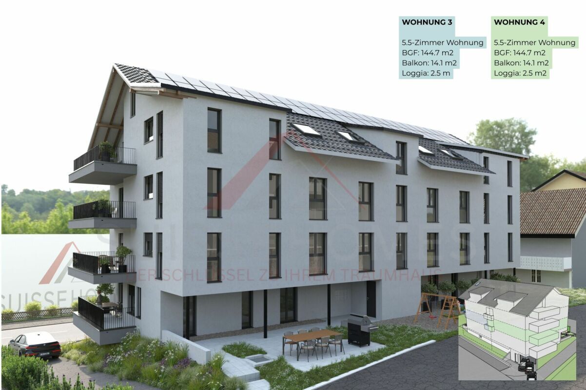 Fassadenansicht (Front, Rückseite, Seite) ? Vue de la façade (avant, arrière, côté)