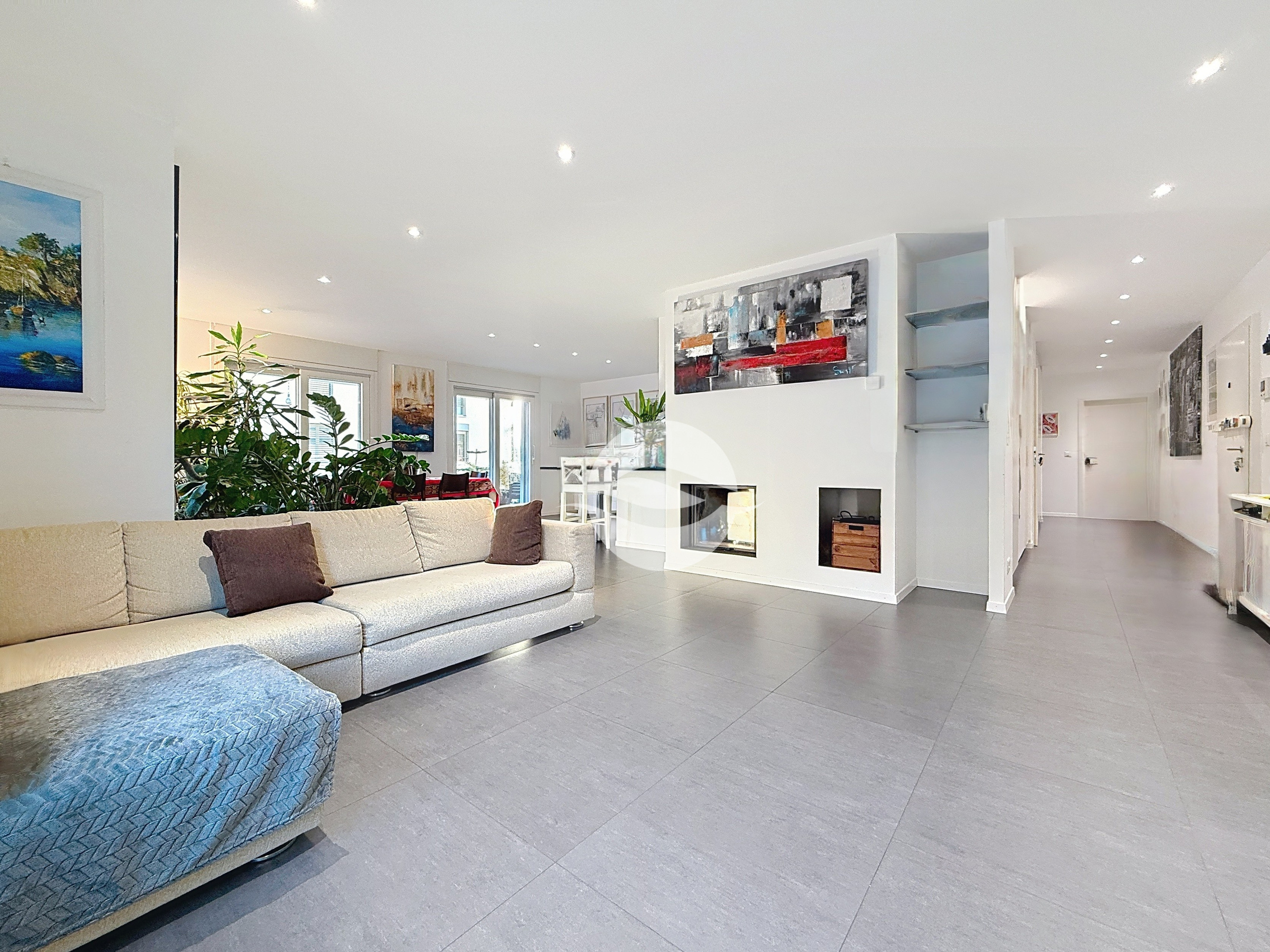 Séjour avec cheminée