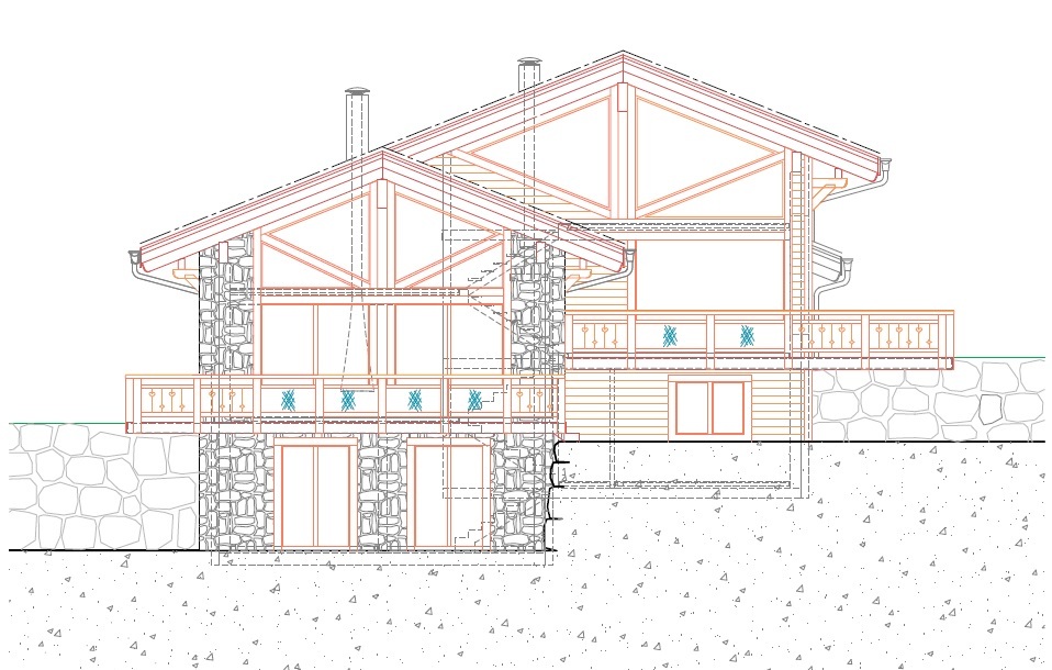 Chalet Spitzenqualität Verkauf Bewilligung Zweitwohnung 4 Vallées Nendaz-Vente Immobilier Pläne Fassade
