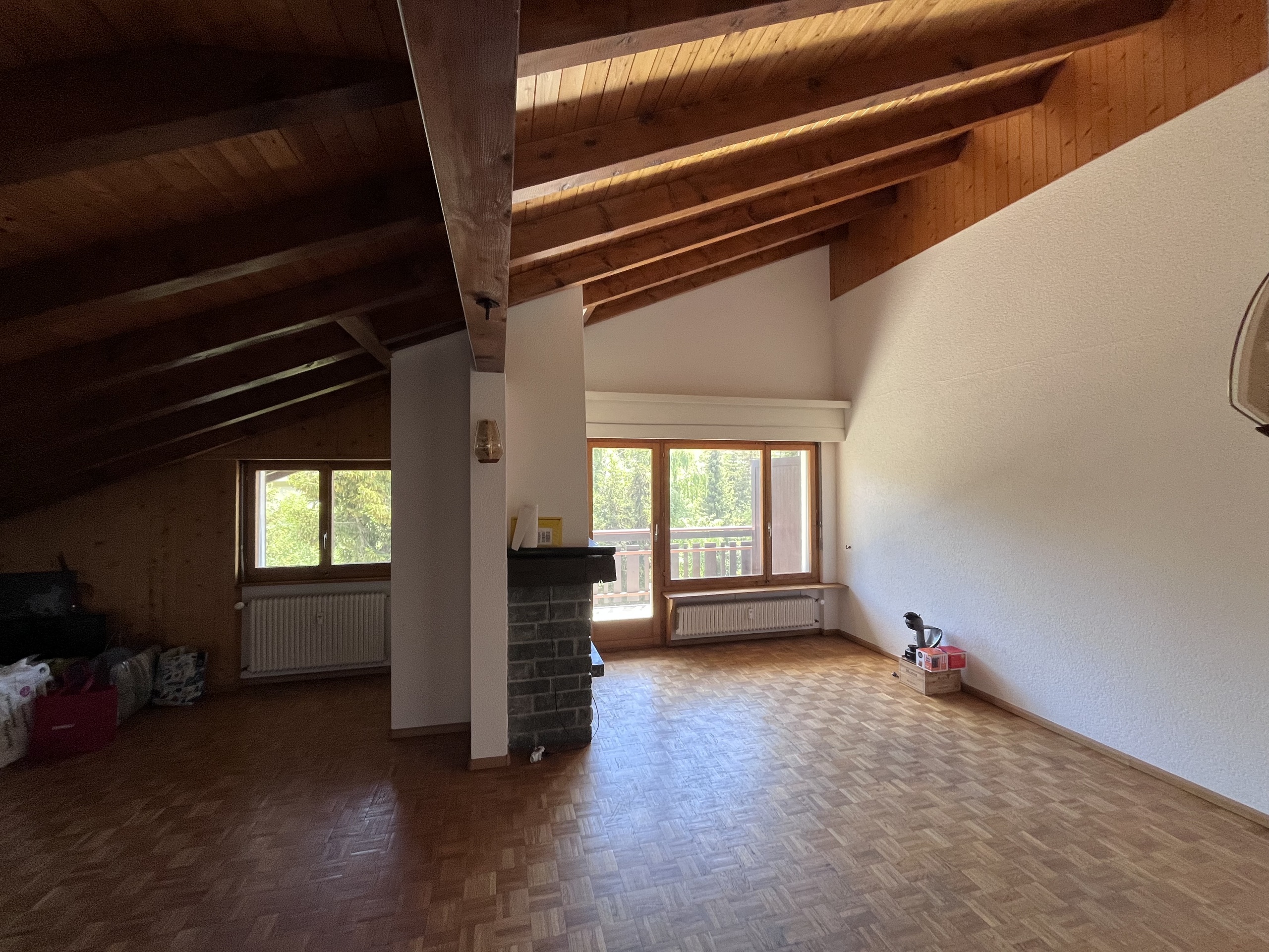 Petit-Vallon B, studio, combles