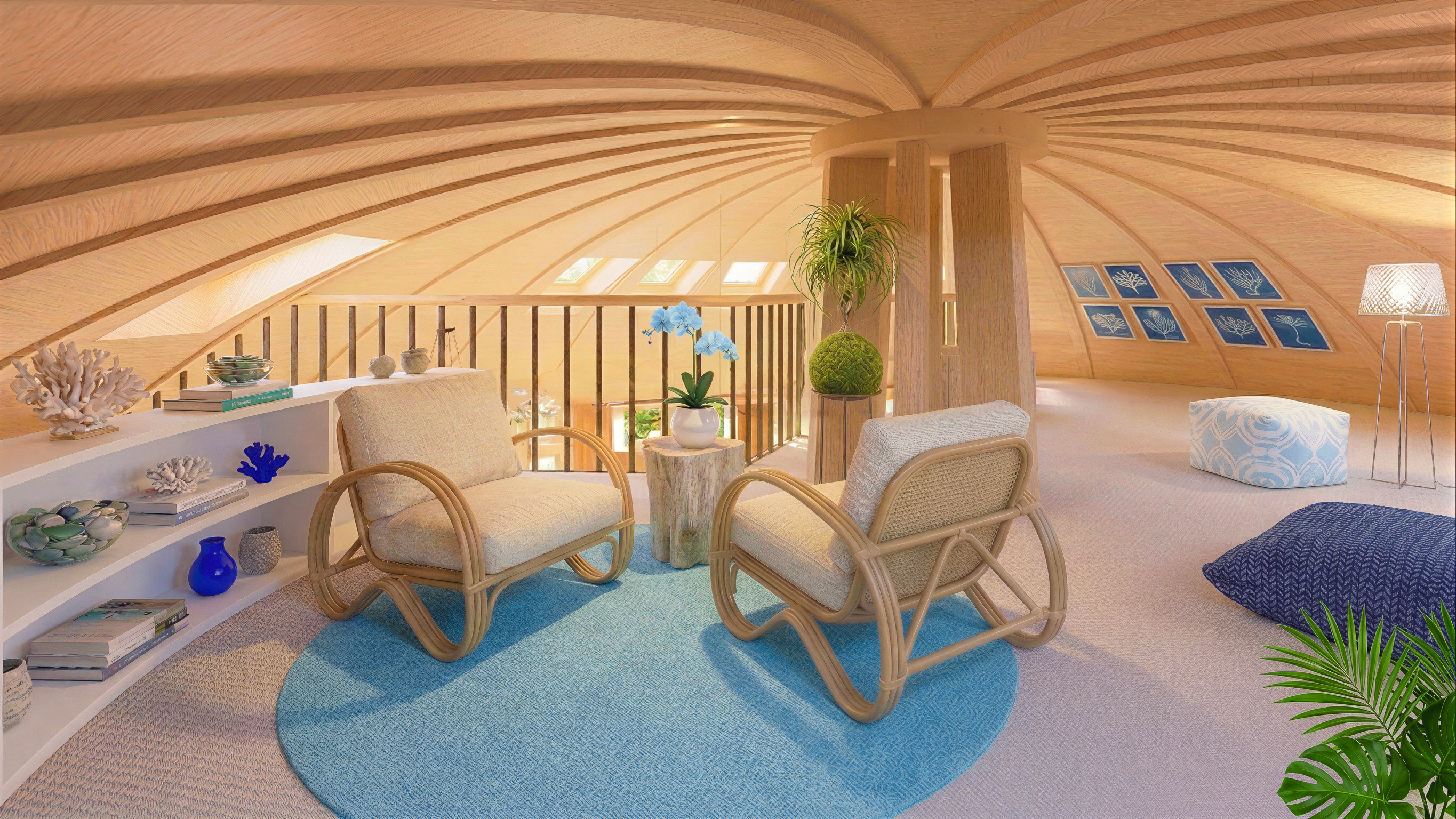 Projet immobilier à Villarimboud avec 2 maisons Domespace à vendre : la mezzanine.