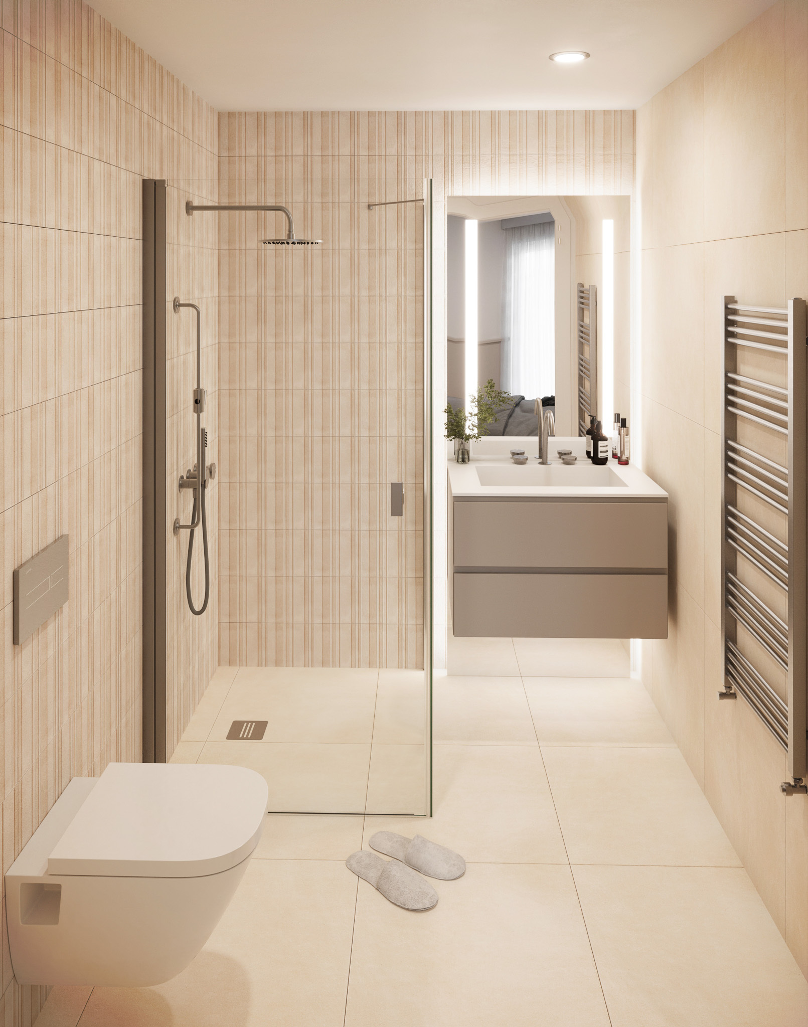 Exemple d'agencement intérieur (image de synthèse)