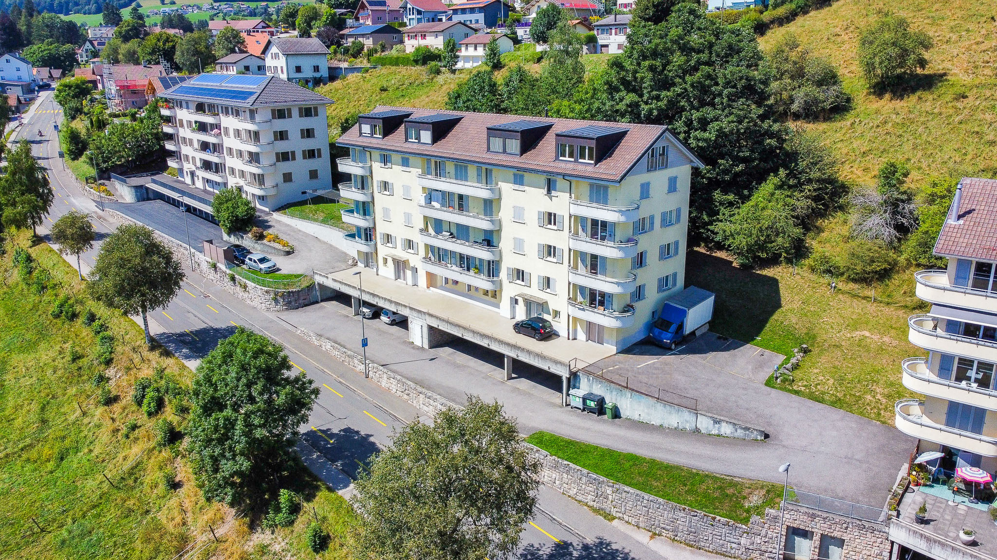 Vue aérienne du bâtiment Vue aérienne du bâtiment