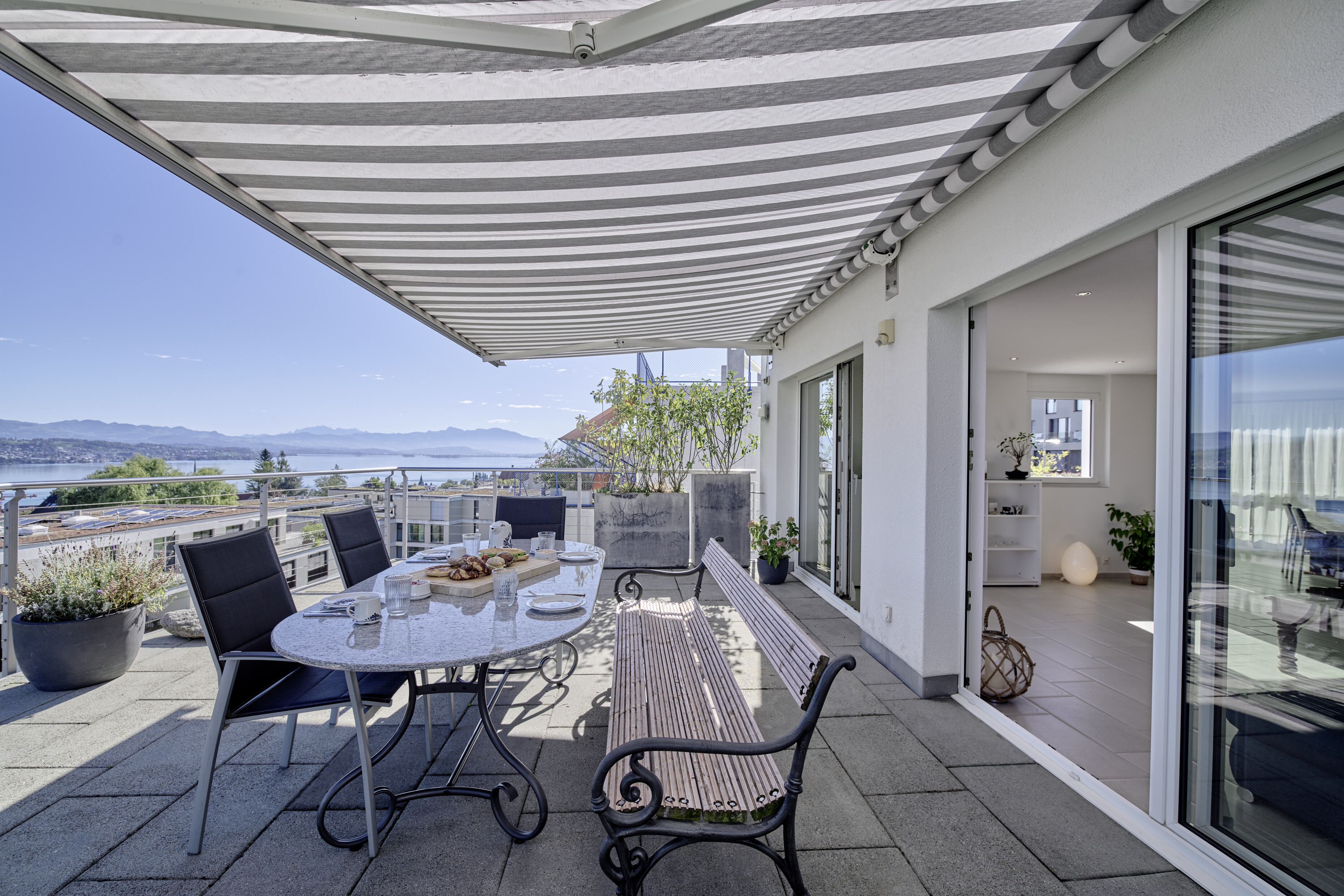 Terrasse mit einer traumhaften Aussicht