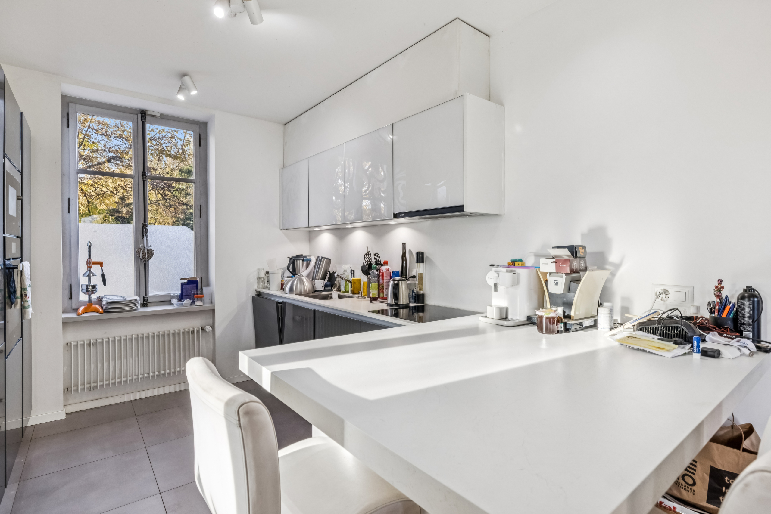 Belle cuisine entièrement équipée et ouverte sur le séjour