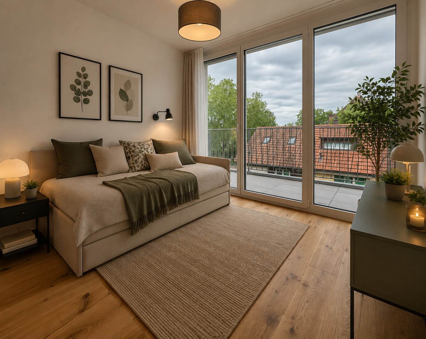 Zimmer 3 Dachgeschoss Visualisierung