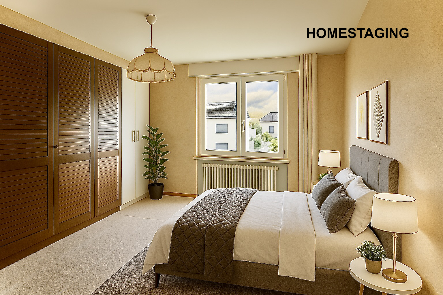 Chambre homestaging