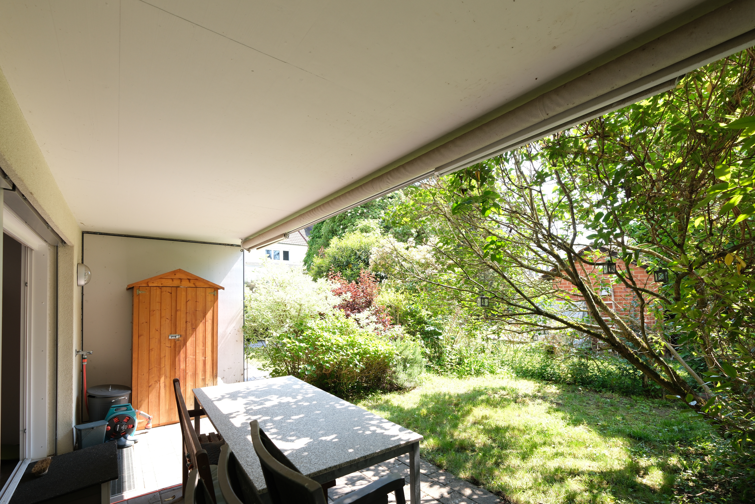 Garten mit Sitzplatz / Südorientiert