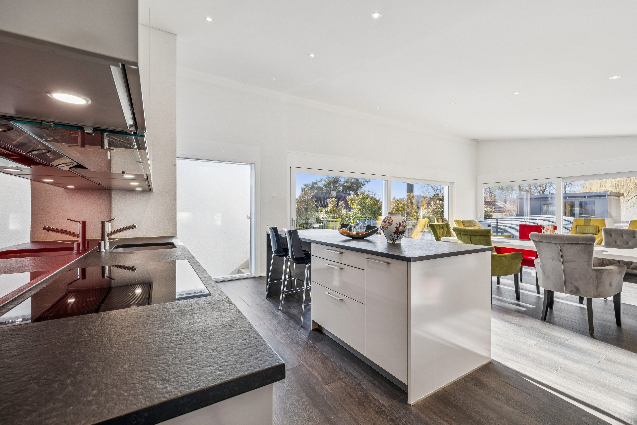 Cuisine avec îlot central