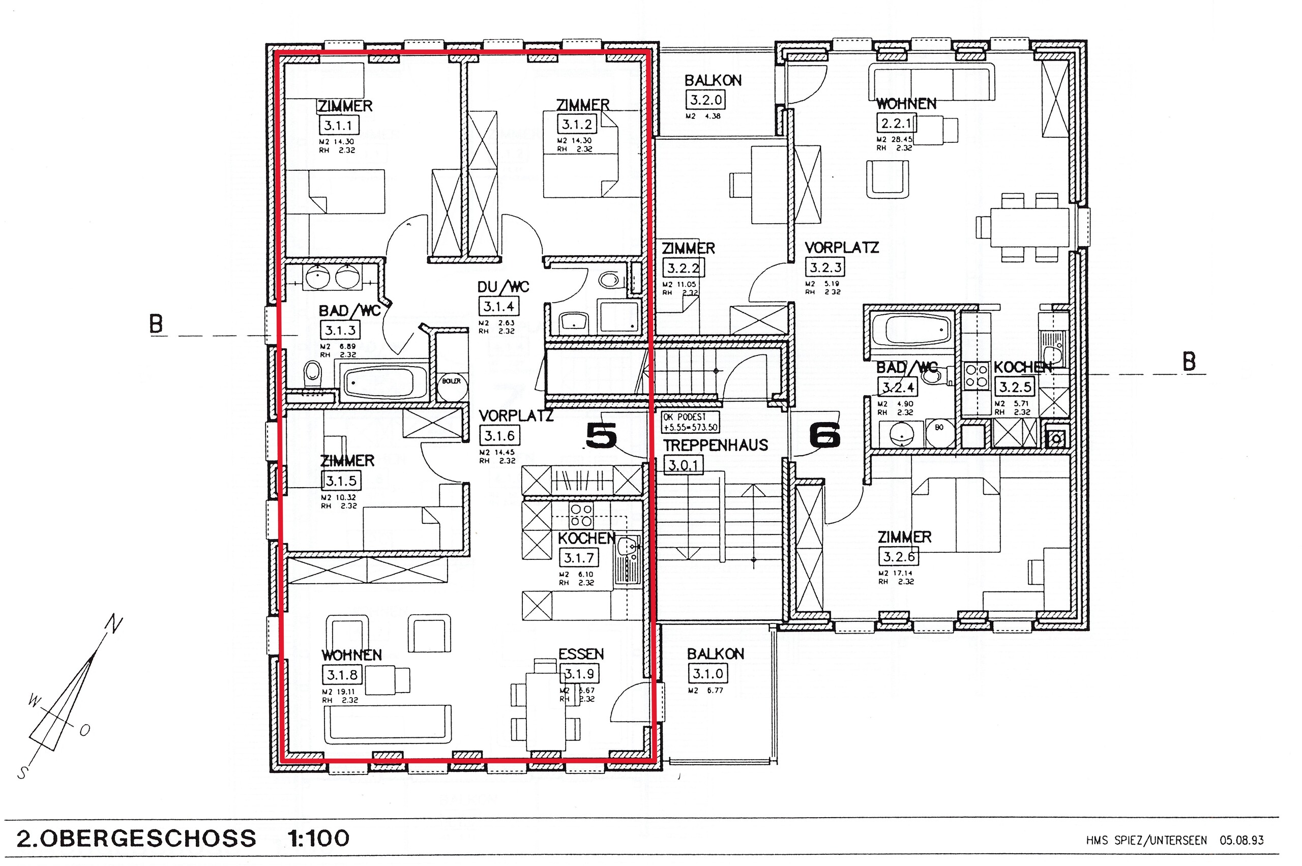 Grundriss 2. OG Grundriss 2. OG
