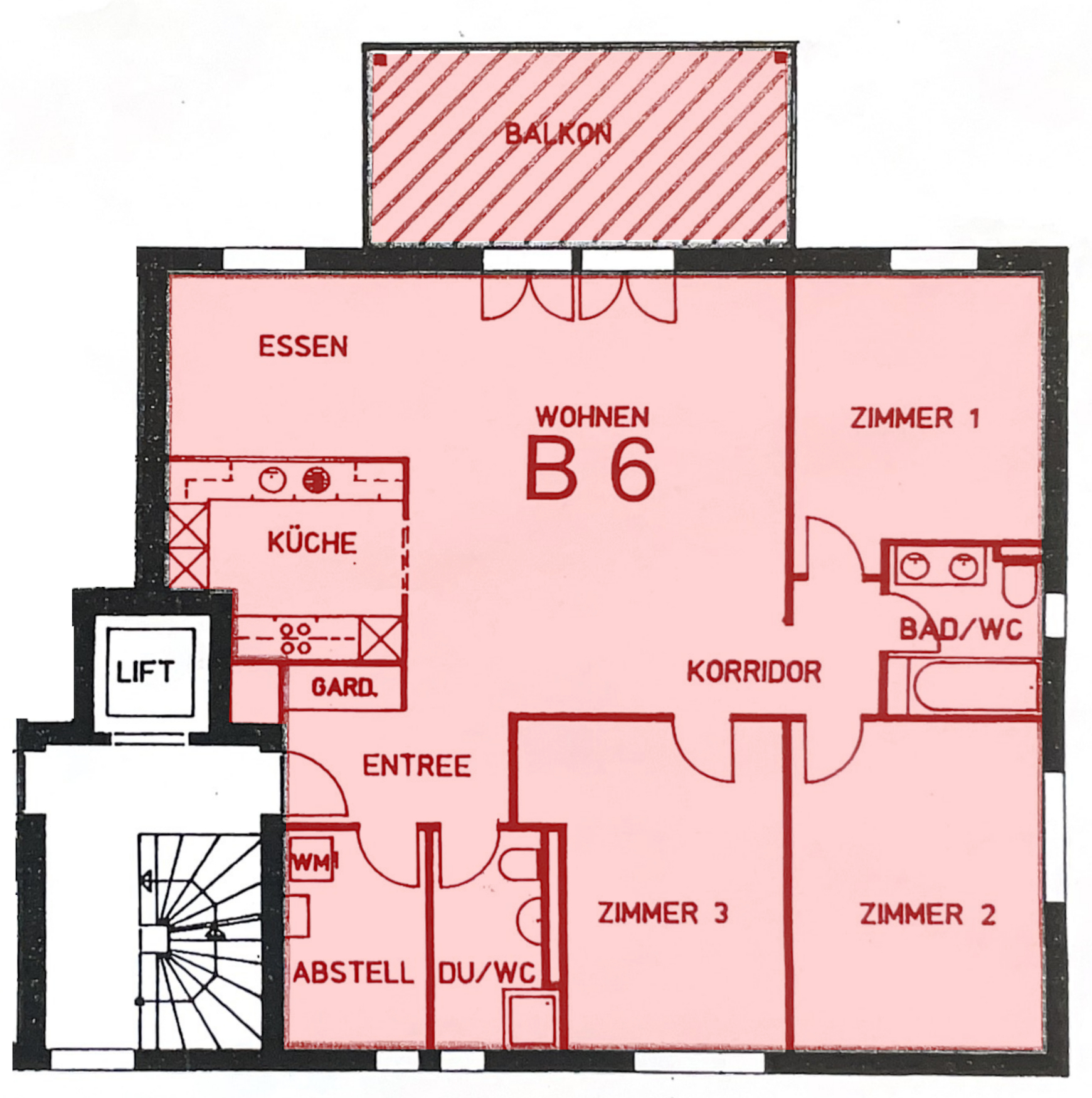 Grundriss Wohnung