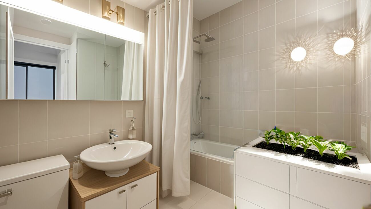 Salle de bain retouchée Salle de bain retouchée