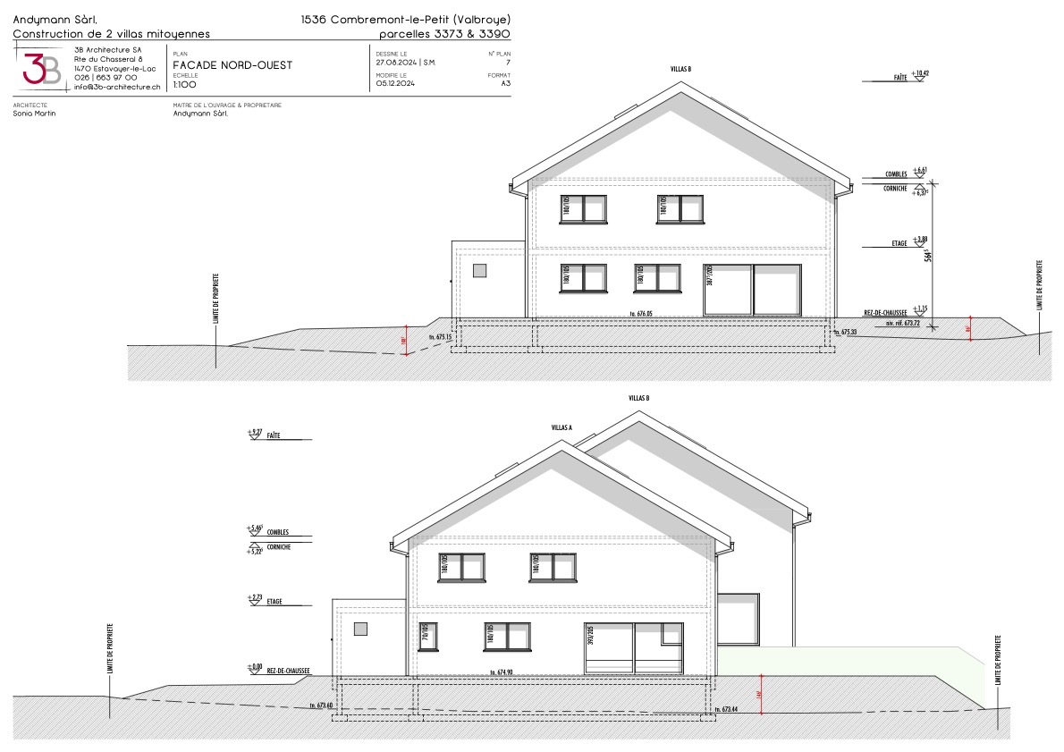 Façade Nord Ouest Façade Nord Ouest