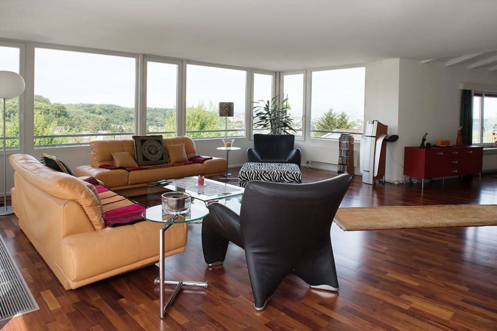 Wohnzimmer mit Aussicht
