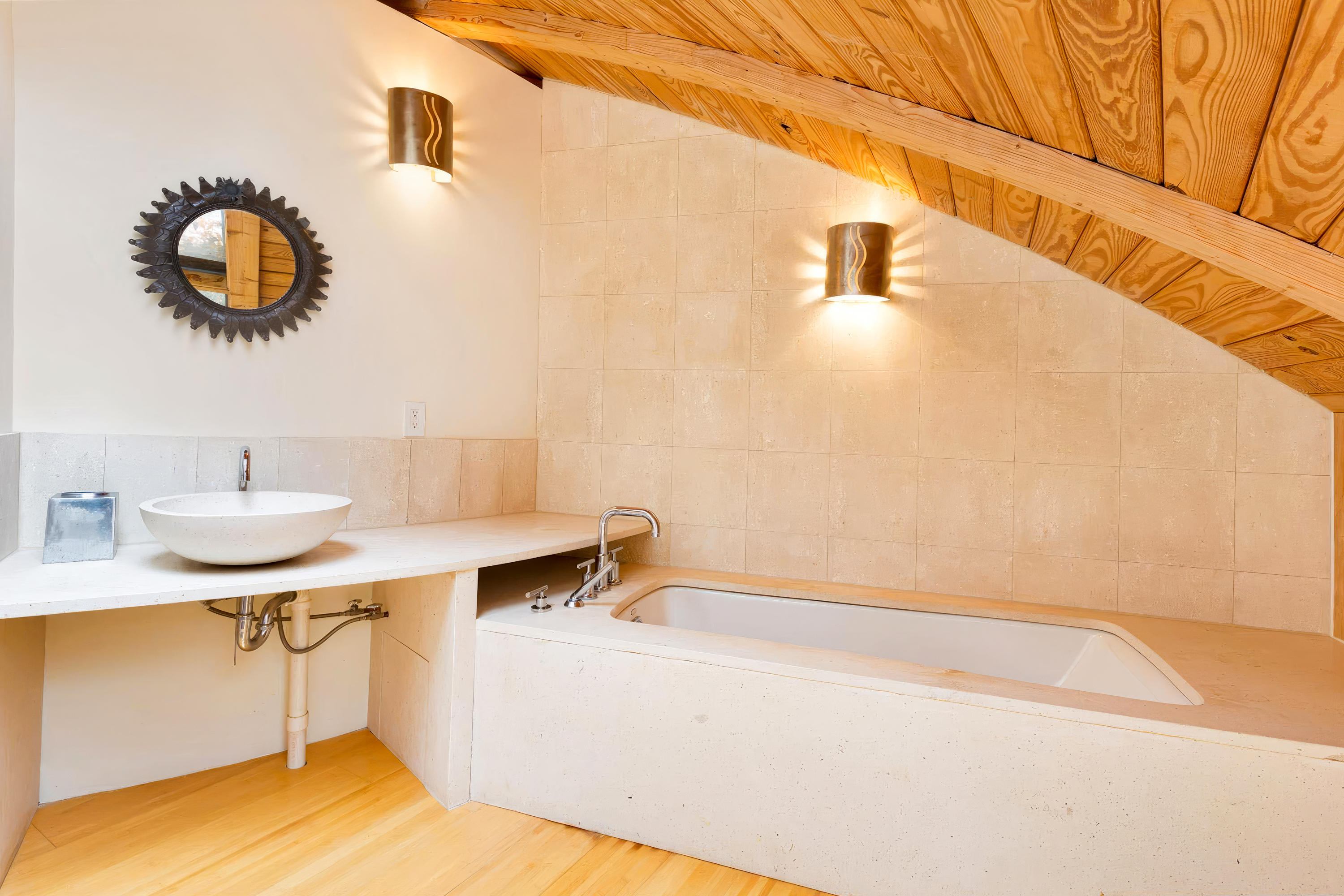 Domespace, la maison écologique qui limite les émissions de CO2 : la salle de bains.
