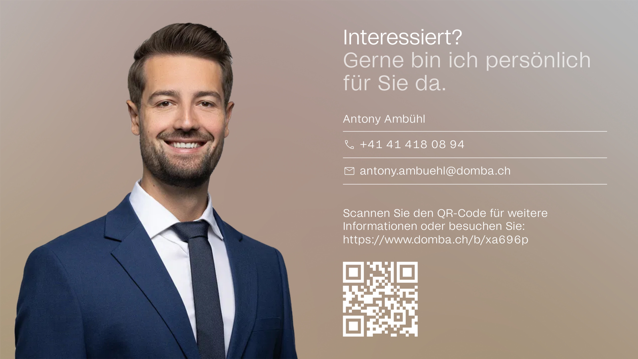 Gerne bin ich persönlich für Sie da.