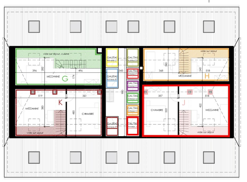 Plan - 2ème niveau - lot J