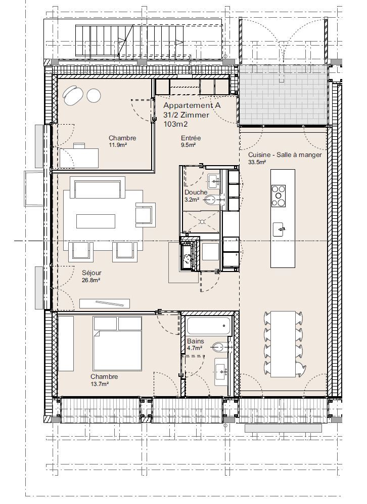 Plan de l'appartement