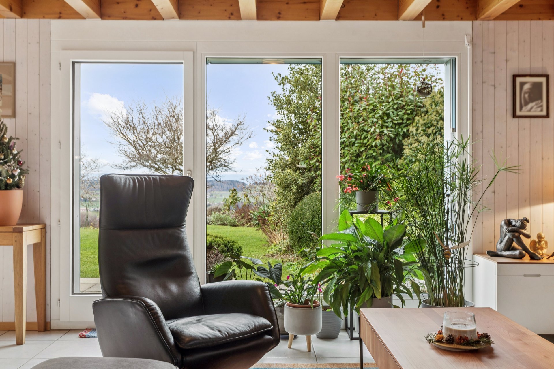 Séjour avec belle vue dégagée sur la nature