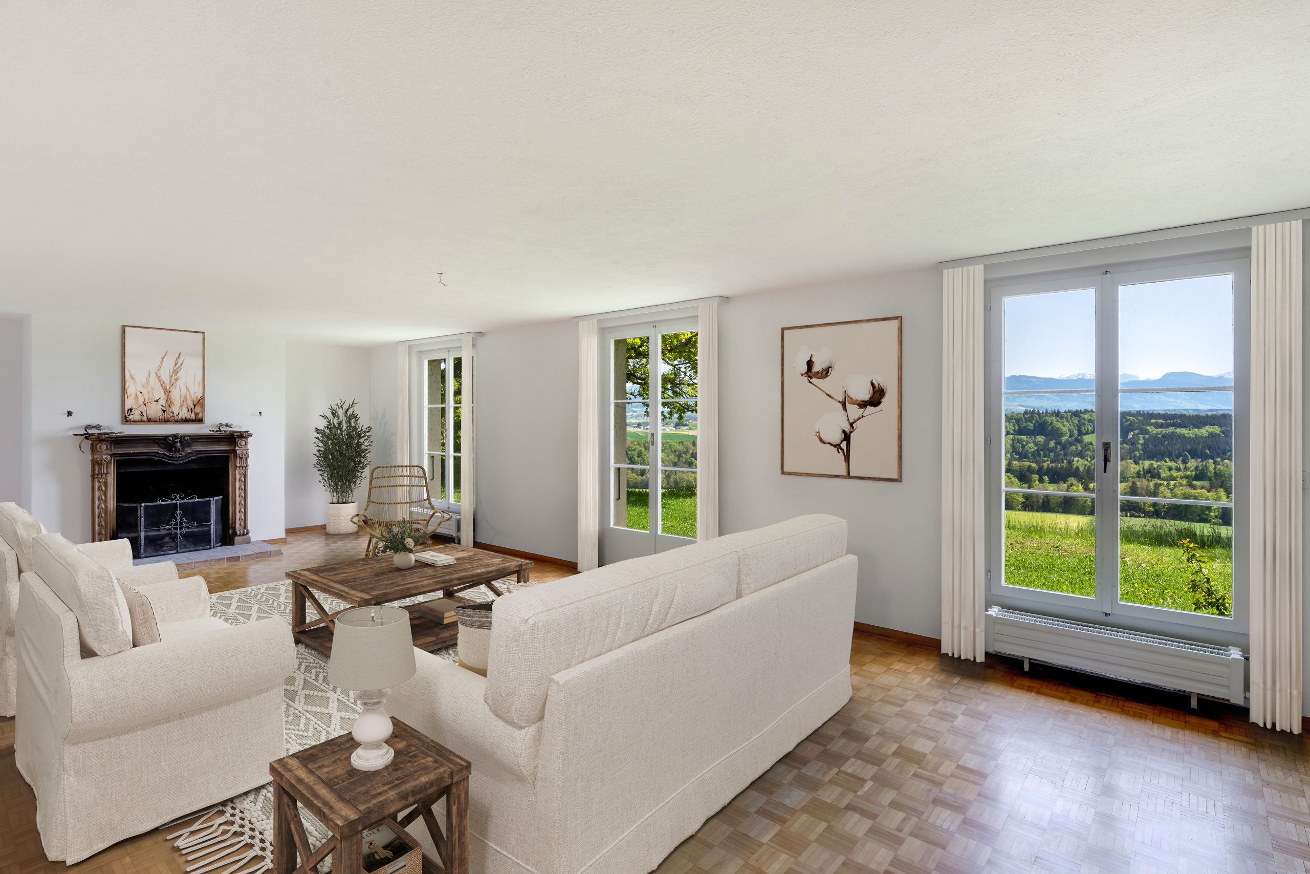 Salon avec suggestion d'aménagement Salon avec suggestion d'aménagement