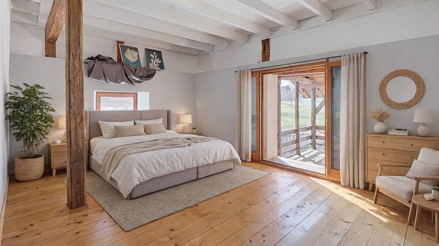 Appartement en triplex de 6.5 pièces - Chambre 1