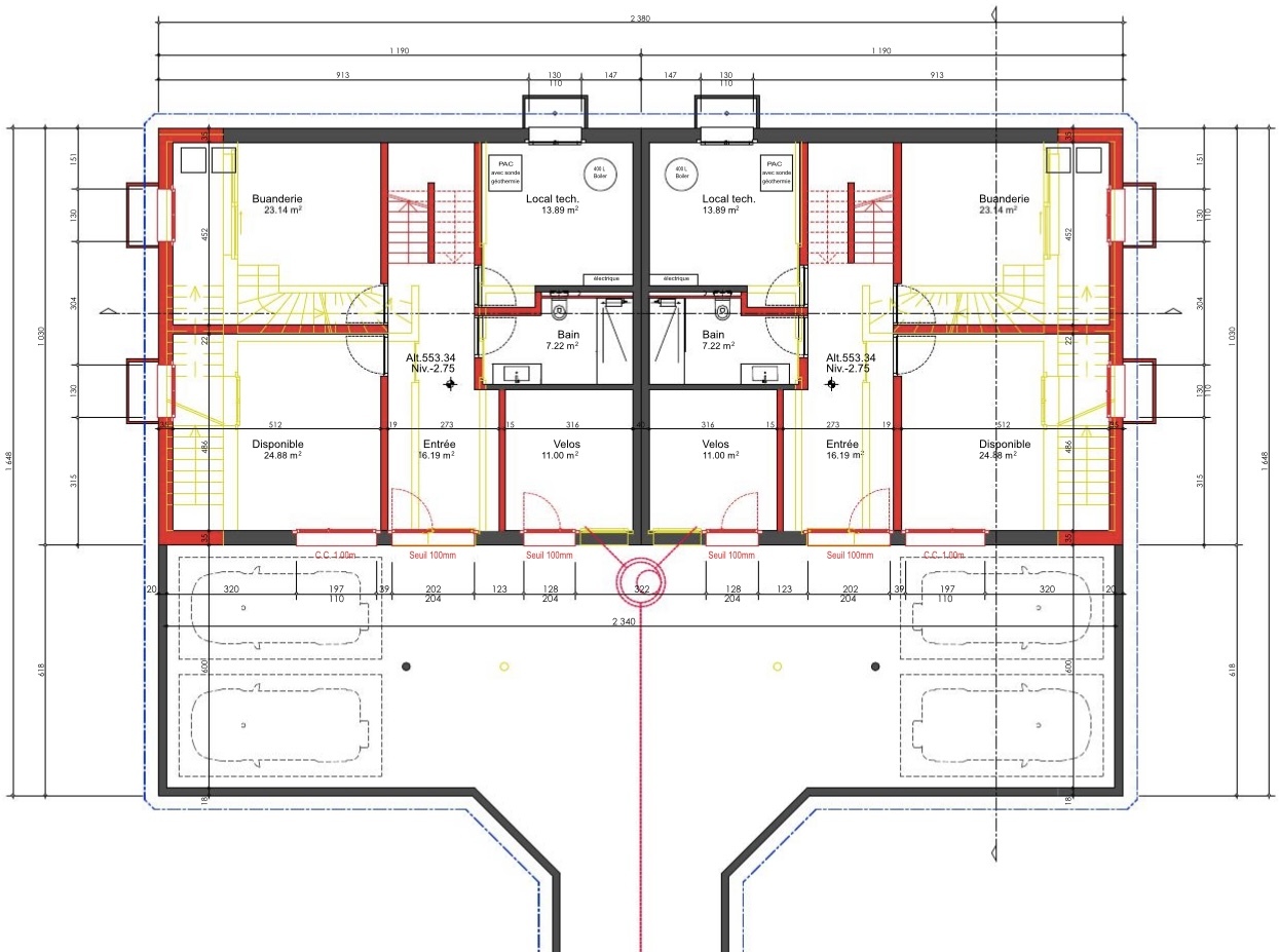 Plan sous-sol Plan sous-sol