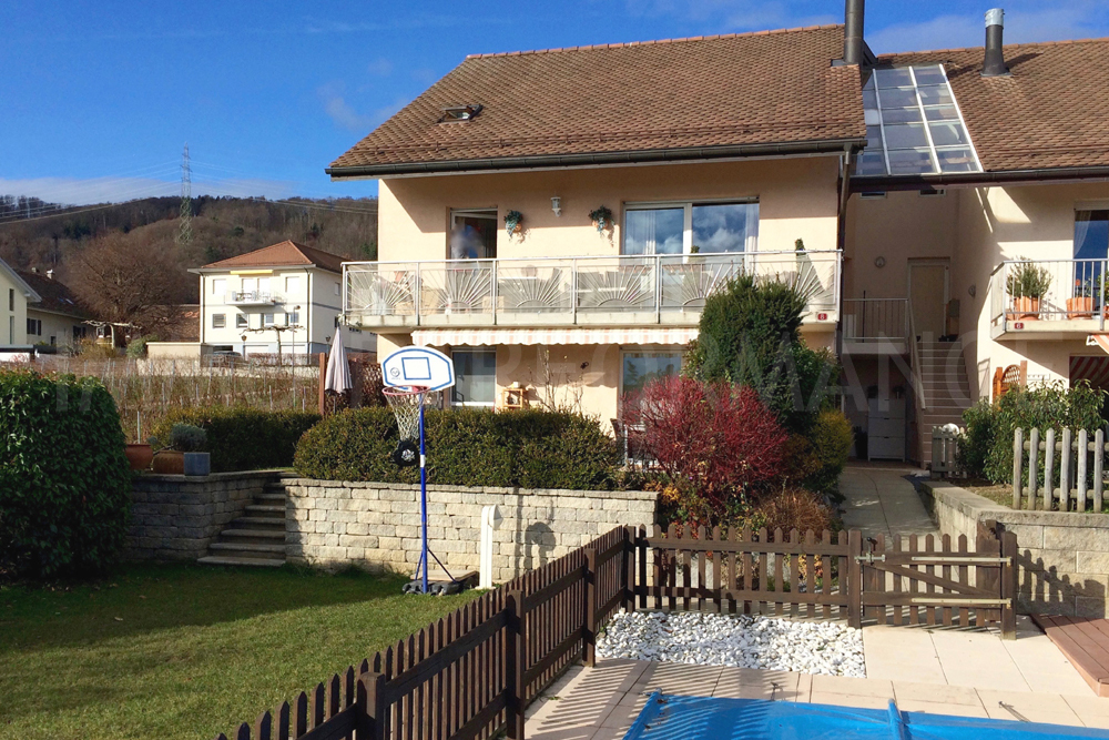 La résidence avec piscine