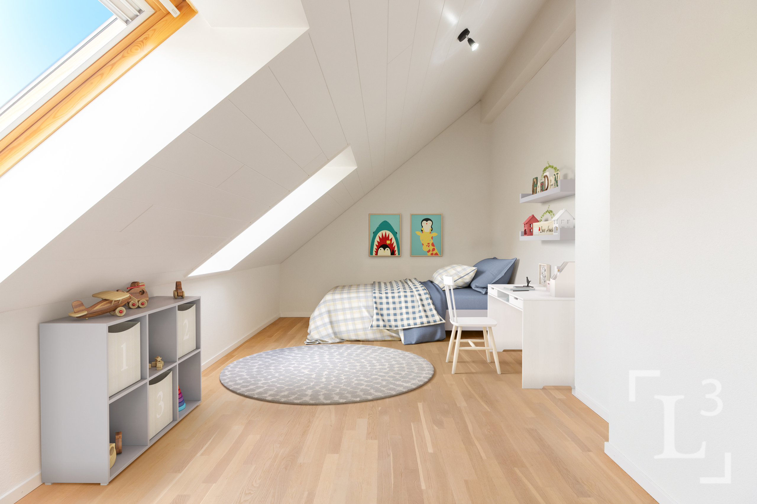 Home staging (meubles uniquement!) : Chambre 3 (Étage)