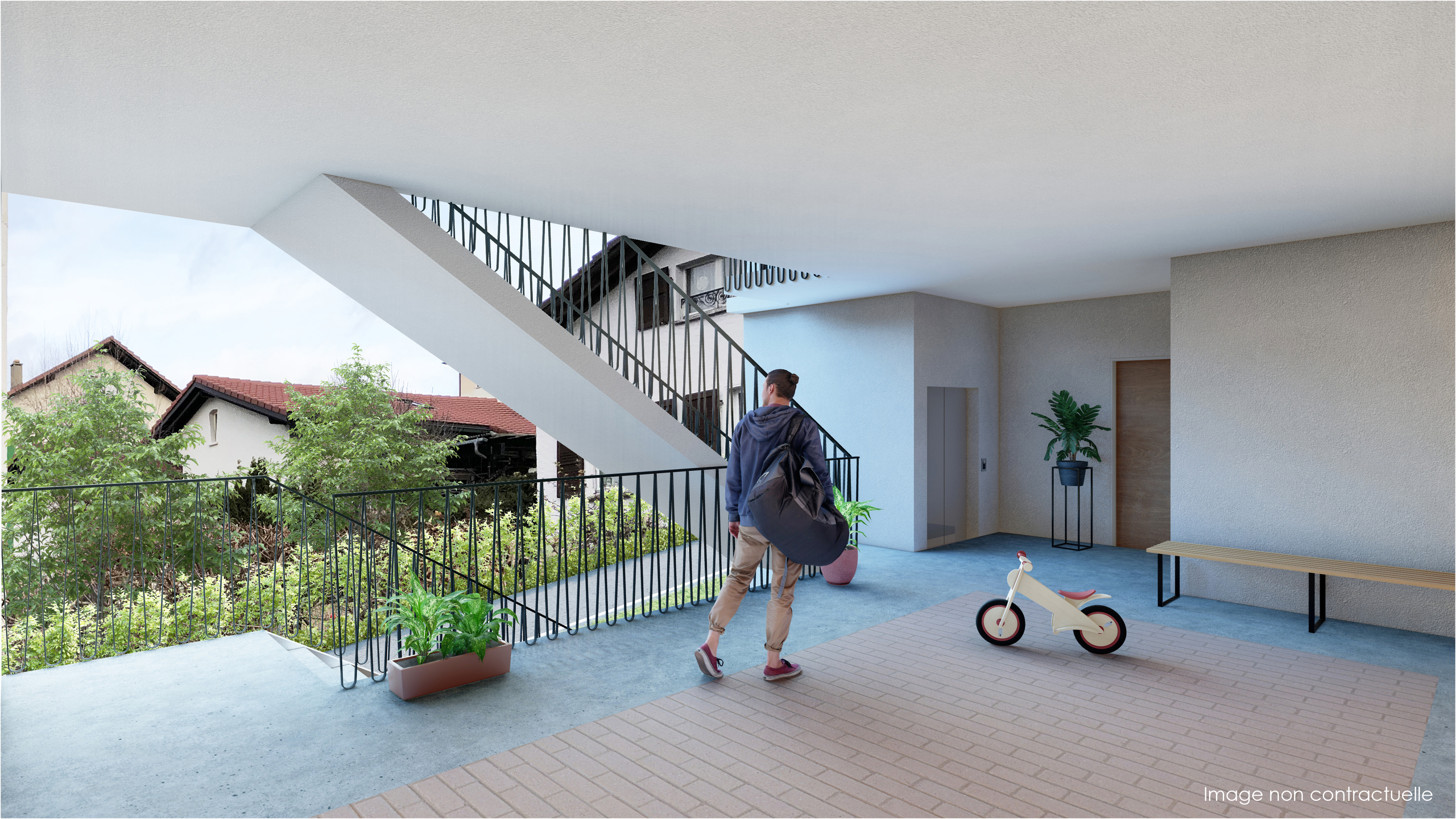 Immeuble cour intérieure