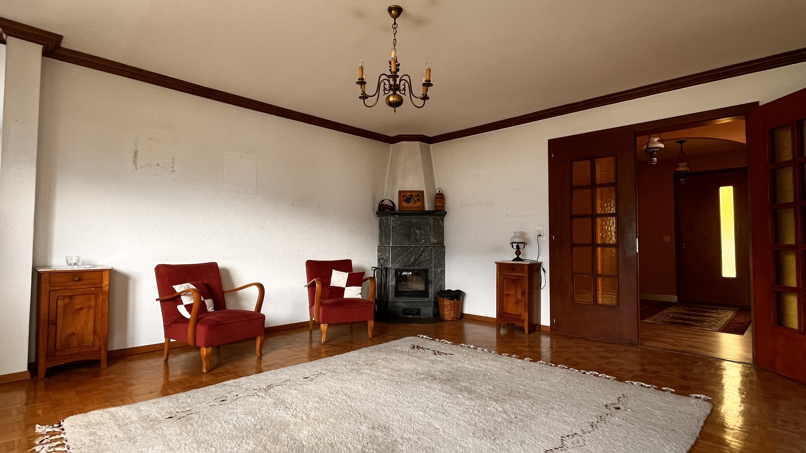 Séjour avec cheminée