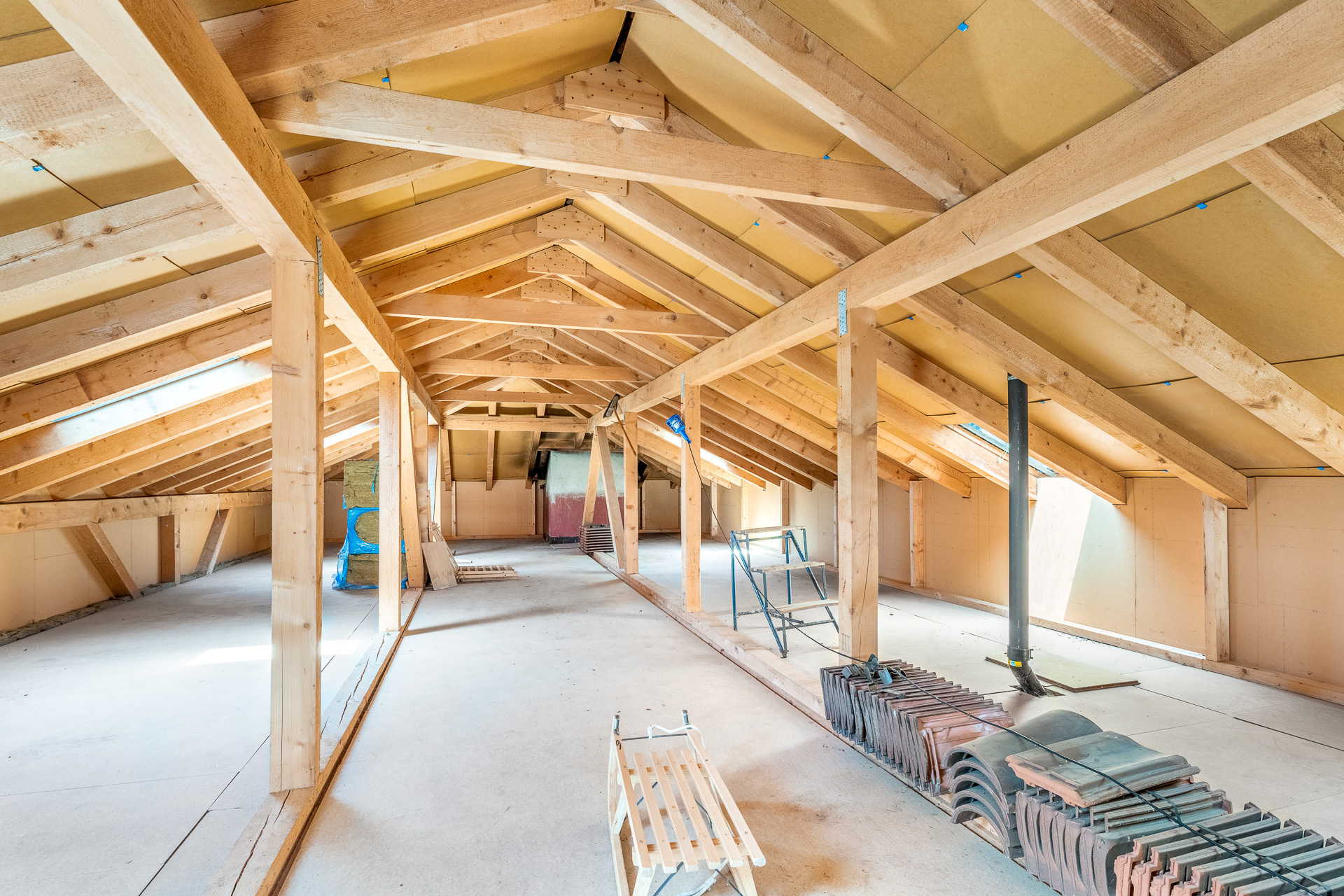 grossräumiger Estrichbereich