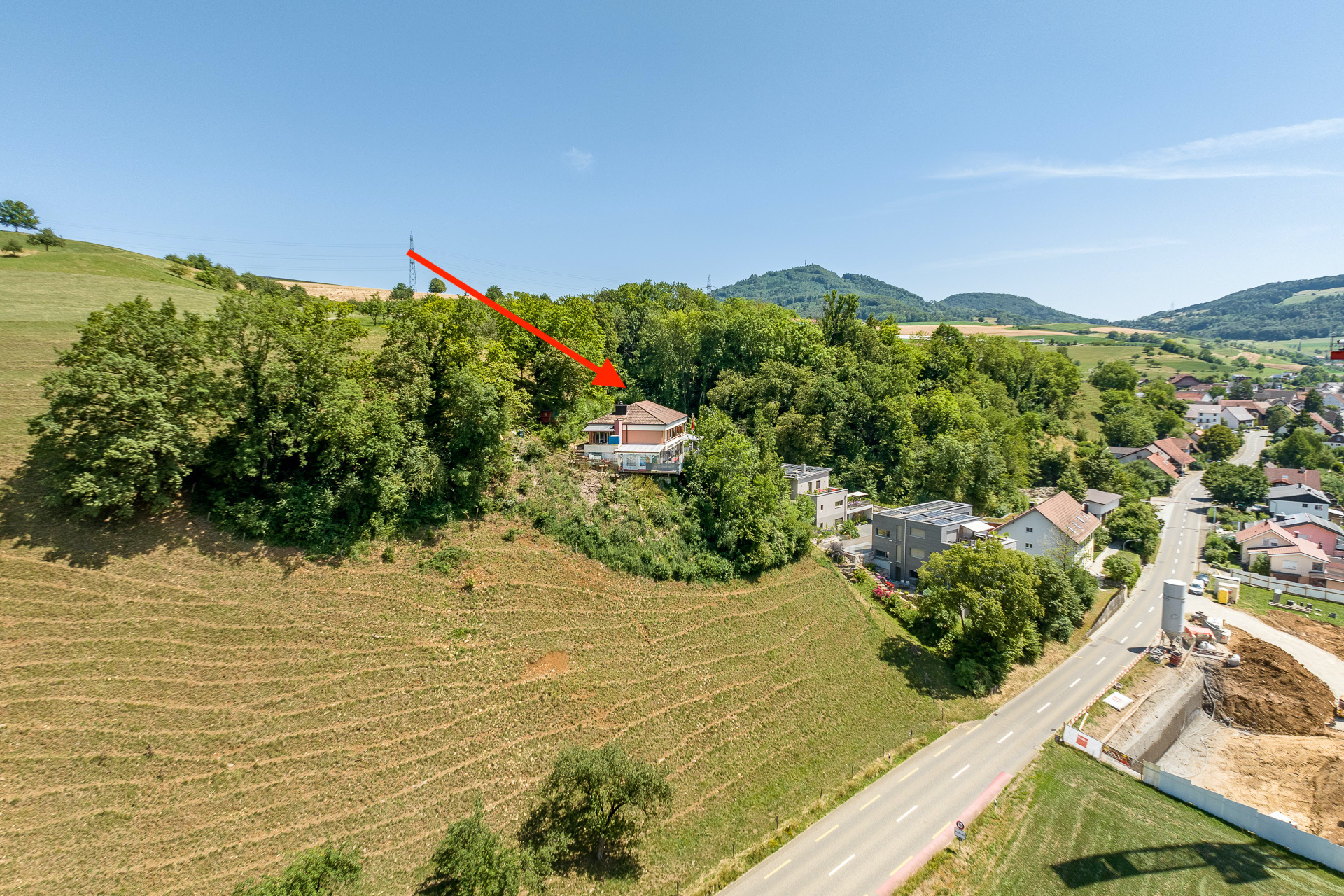 Unverbaubarer Hanglage