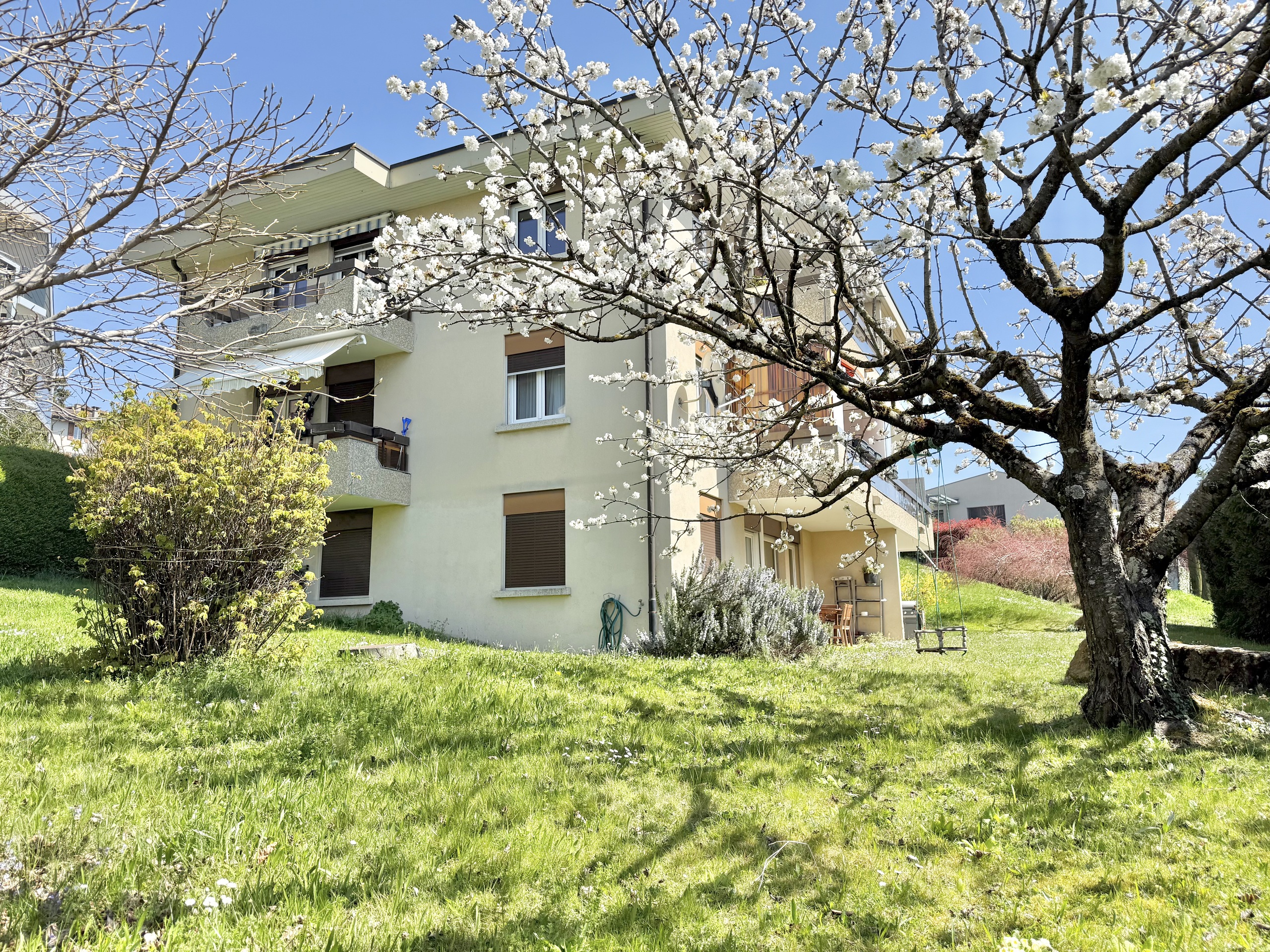 Immeuble de 6 appartements avec grand jardin commun Immeuble de 6 appartements avec grand jardin commun