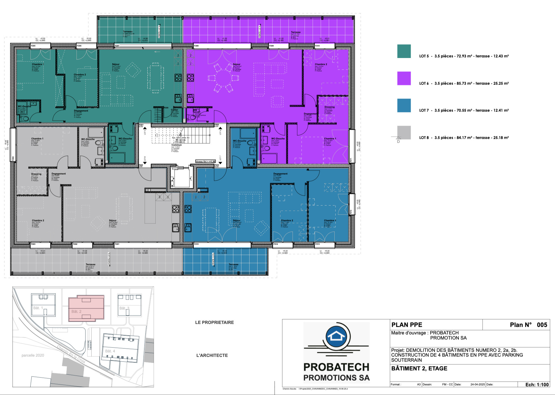 lot 7 appartement bleu