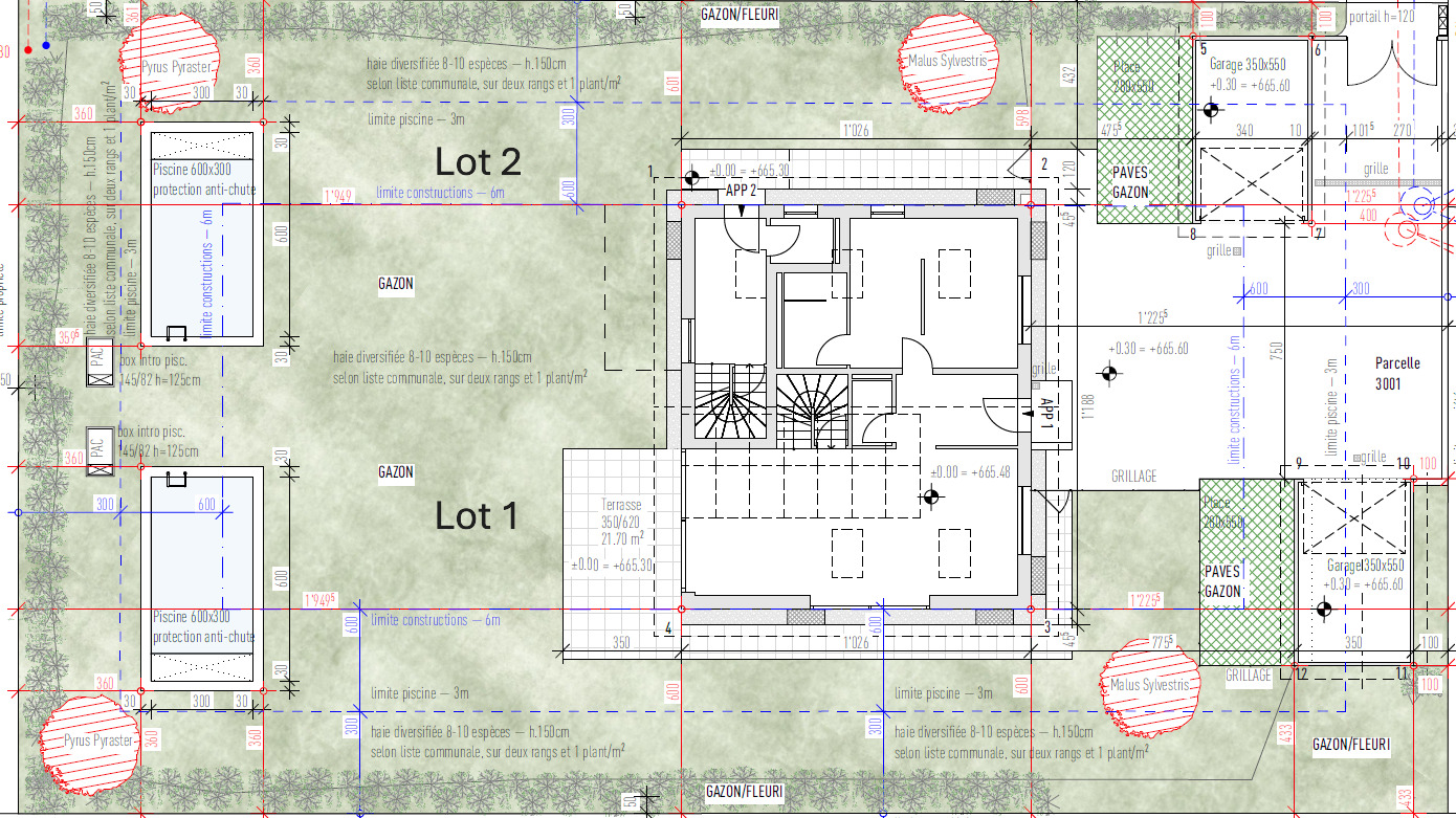 Immosol | Le Mont | Plan de masse Immosol | Le Mont | Plan de masse
