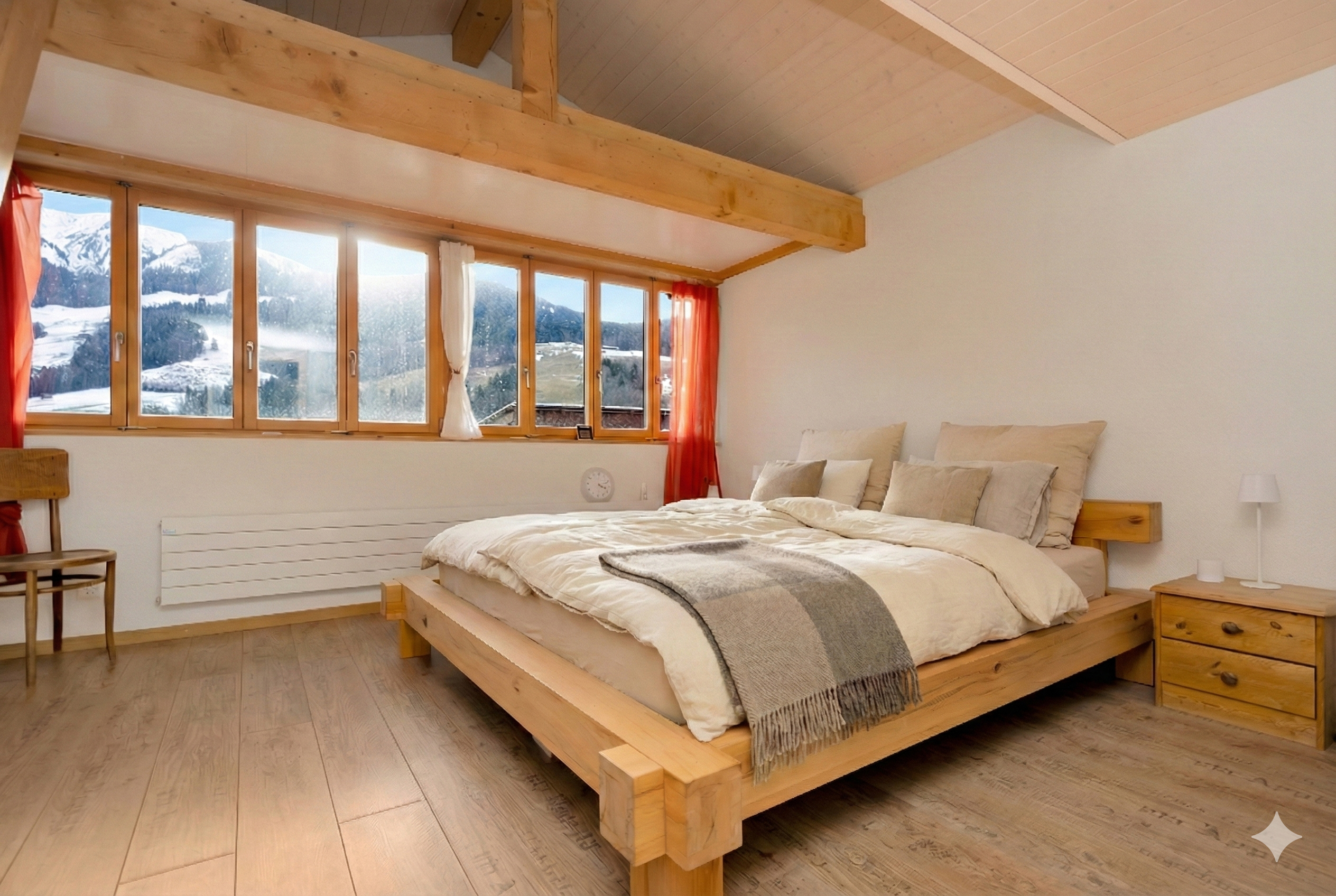 Schlafzimmer (Möbel visualisiert)